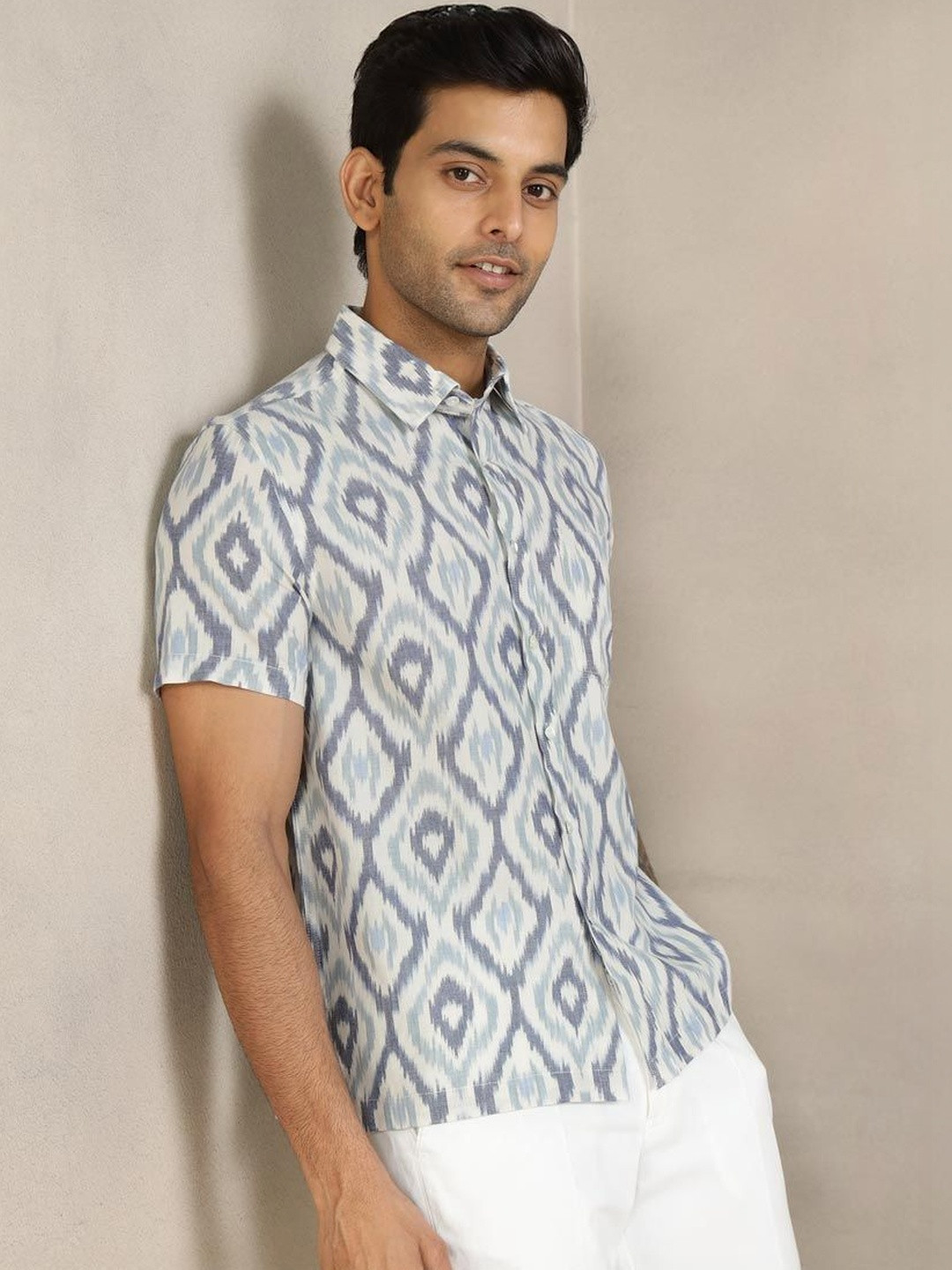 Fabindia Men Printed Casual Shirt