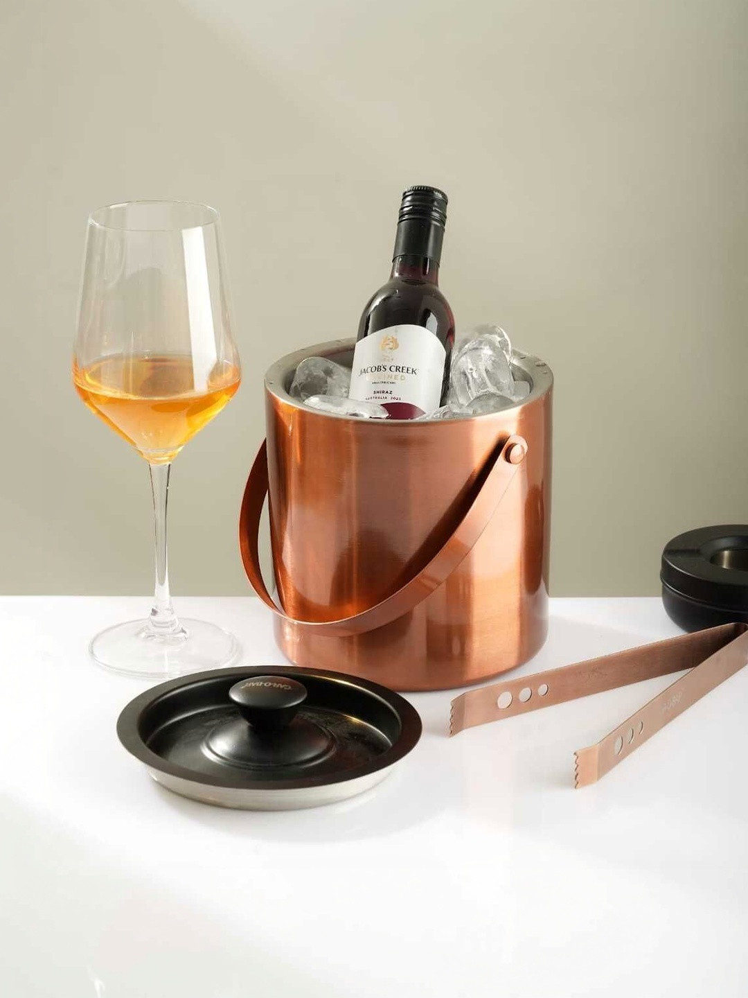 Car-O-Bar Rose Gold Stainless Steel Ice Buckets