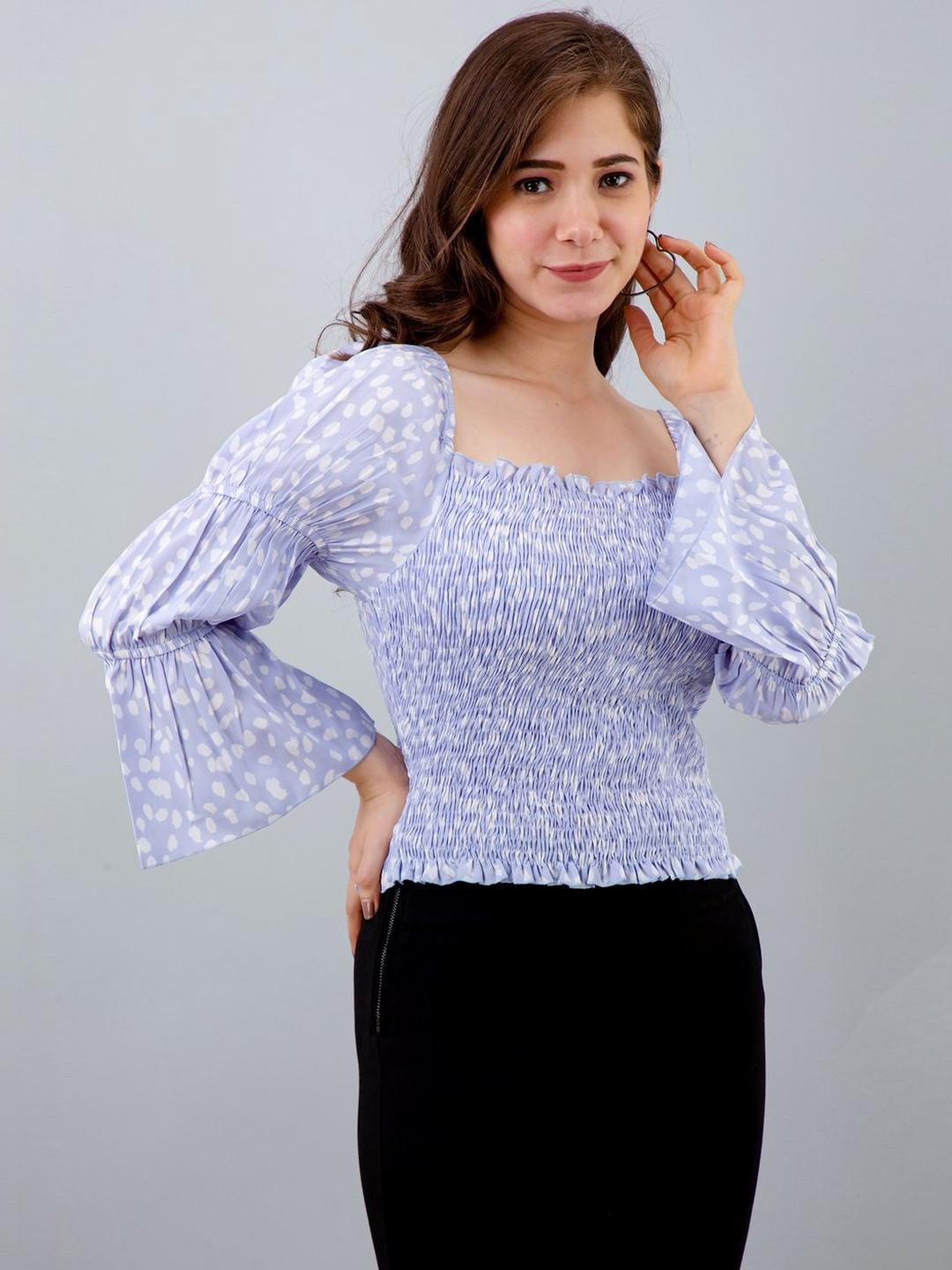 CORSICA Print Puff Sleeve Top