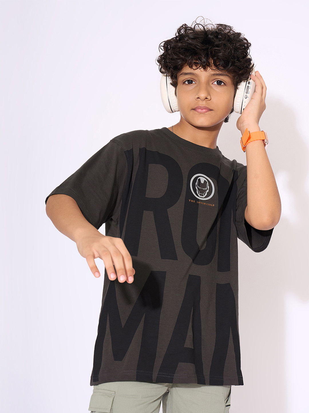 Pantaloons Junior Boys Avengers Printed Oversized T-shirt