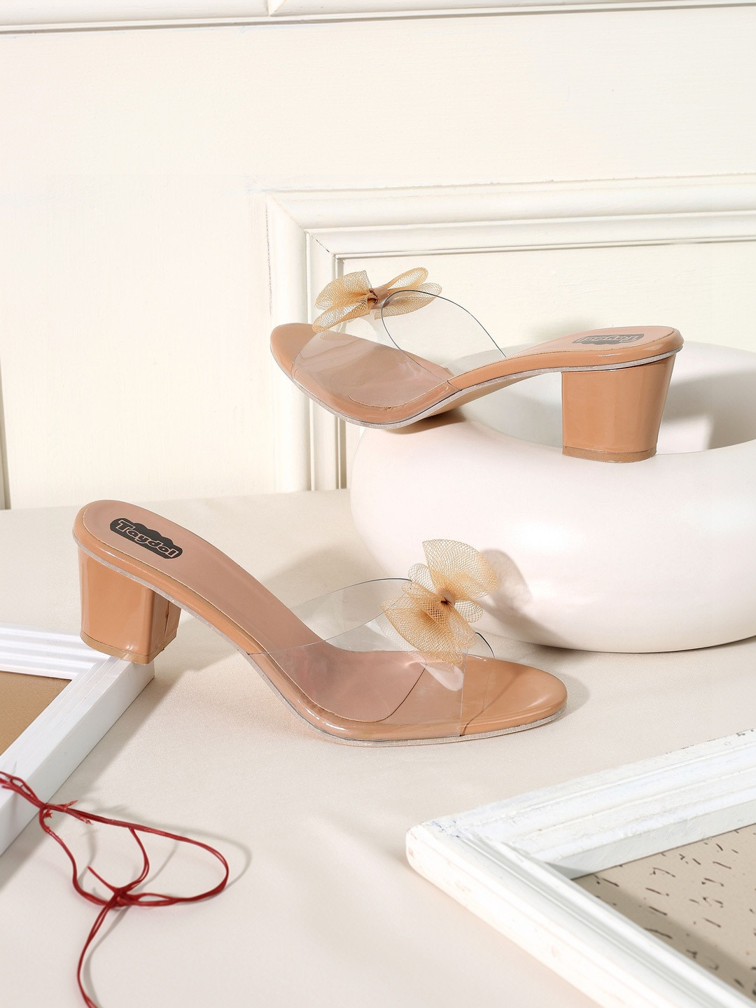 TAYDOL PVC Block Mules with Bows