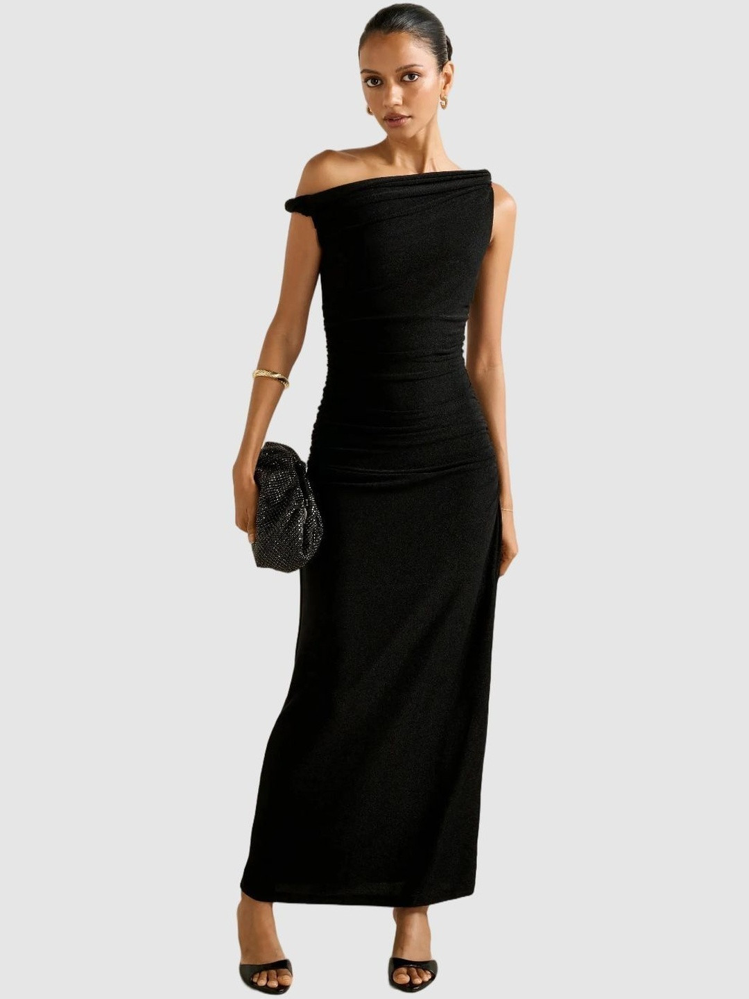 Forever New Vivian Petite Asym Twist Maxi Dress
