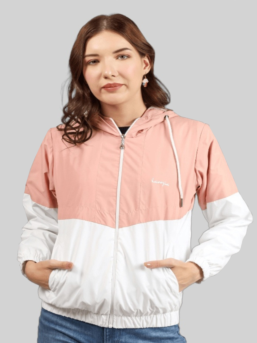 Lavozia Women Colourblocked Lightweight Outdoor Puffer Jacket