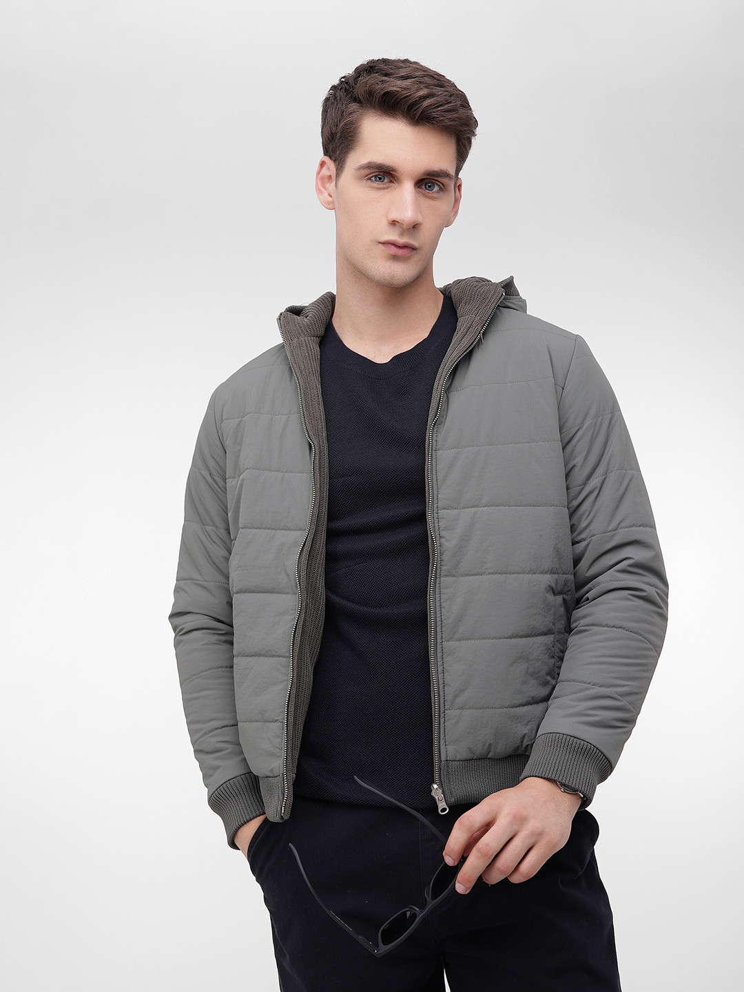French Connection Reversible Hooded Padded Jacket