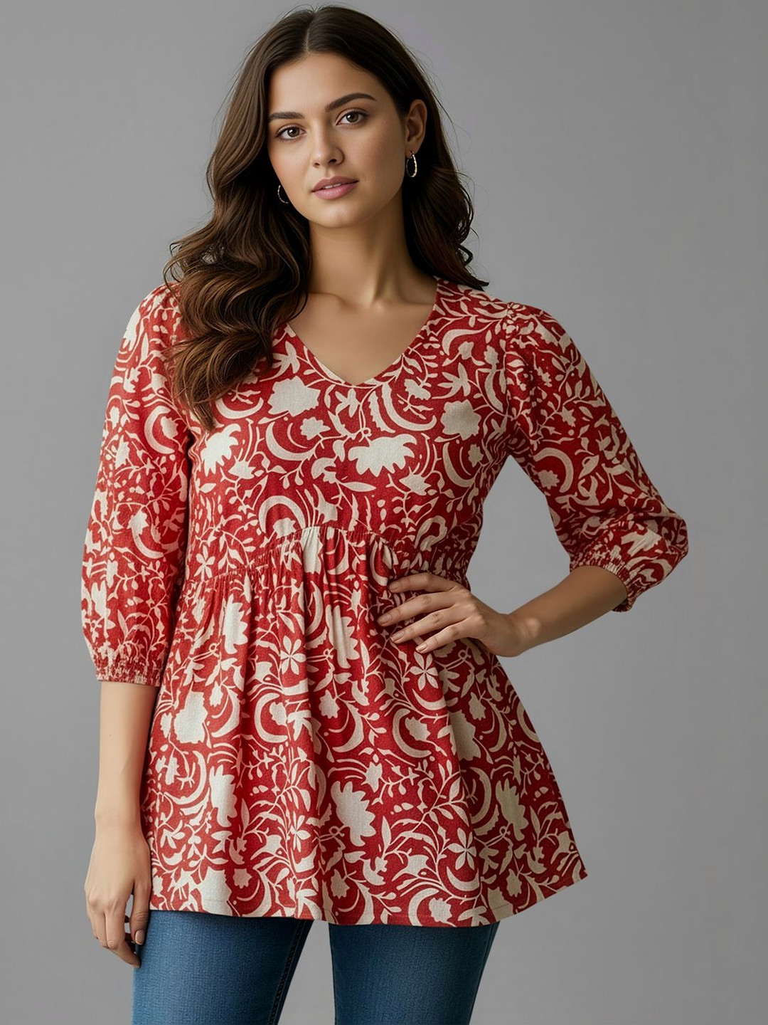 Maheshvi Floral Print Top