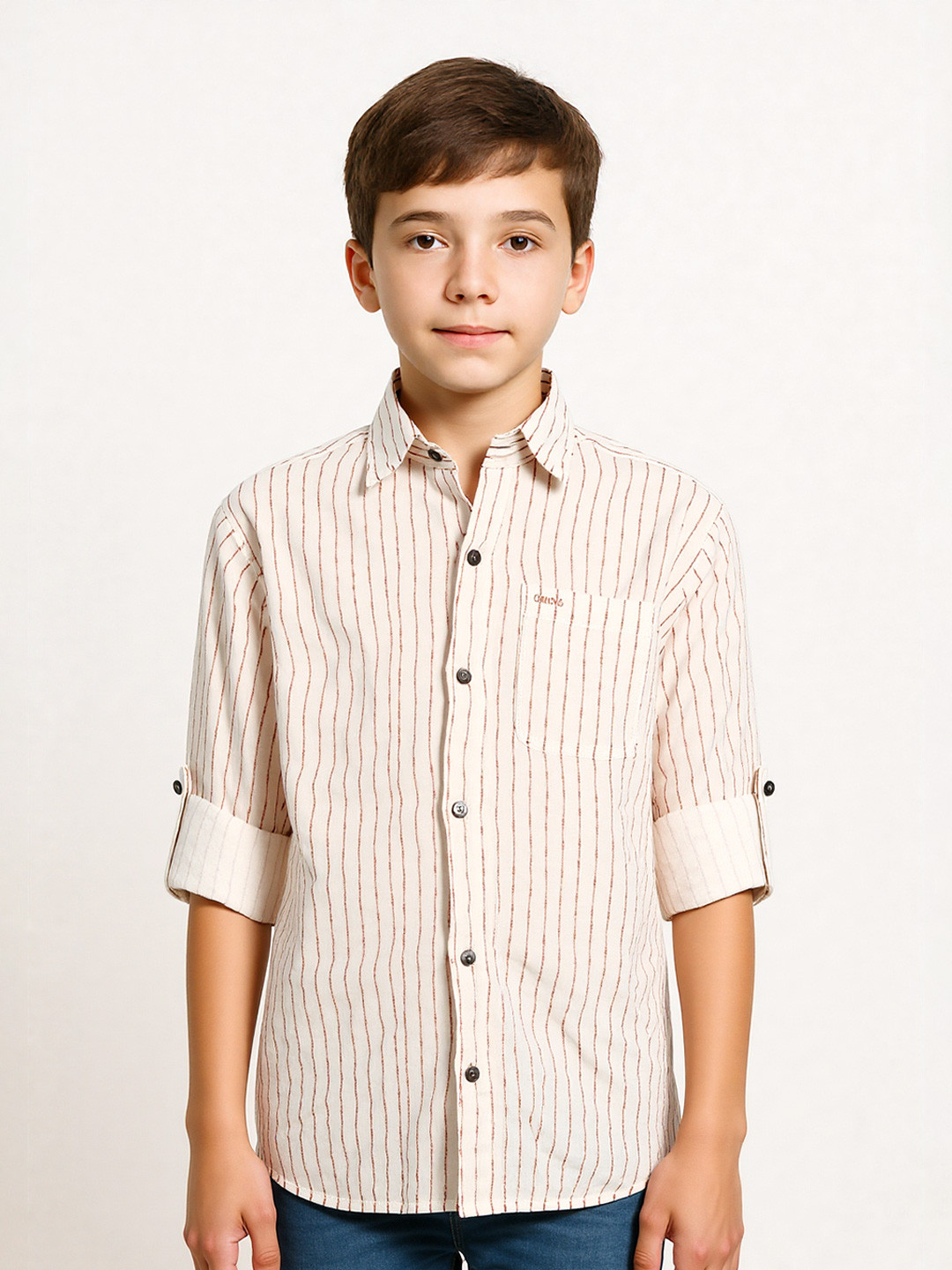 CAVIO Boys Comfort Striped Casual Shirt