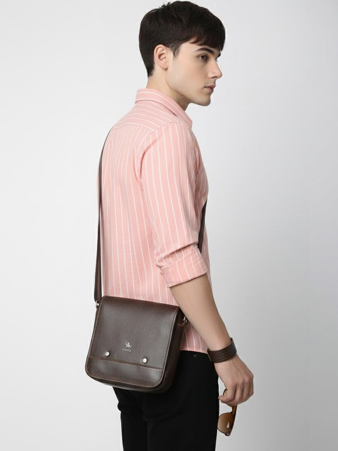 OTUS Men Classic Slim Fit Striped Casual Shirt