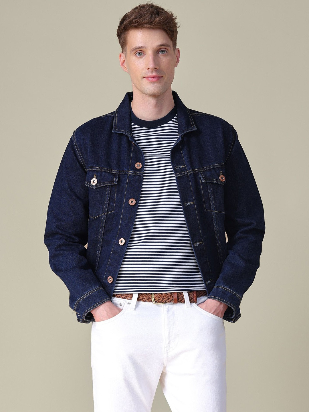U.S. Polo Assn. Denim Co. Men Striped Slim Fit T-shirt