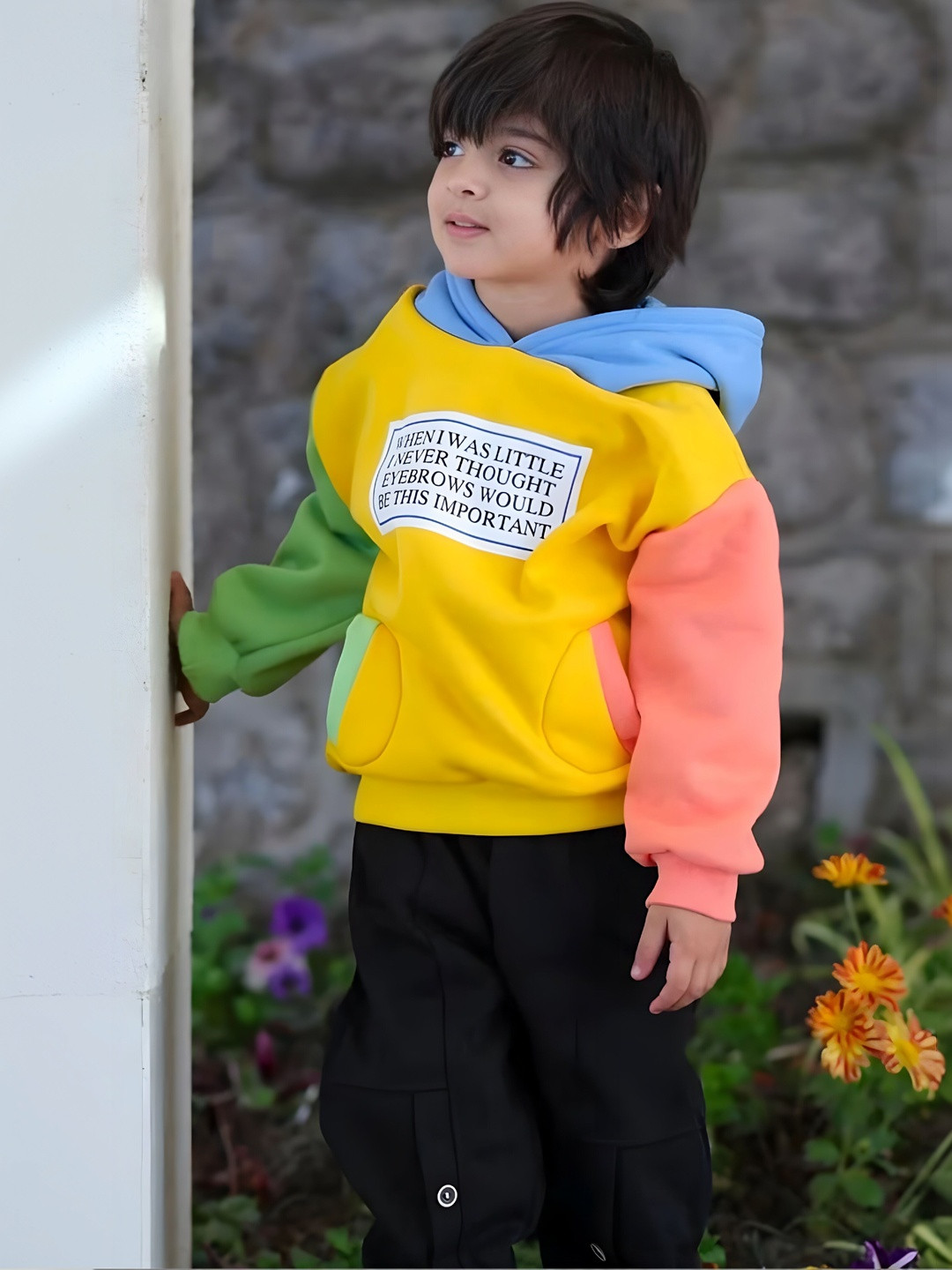 Finders Unisex Kids Typography Colourblocked Fleece Outdoor fwd Jacket