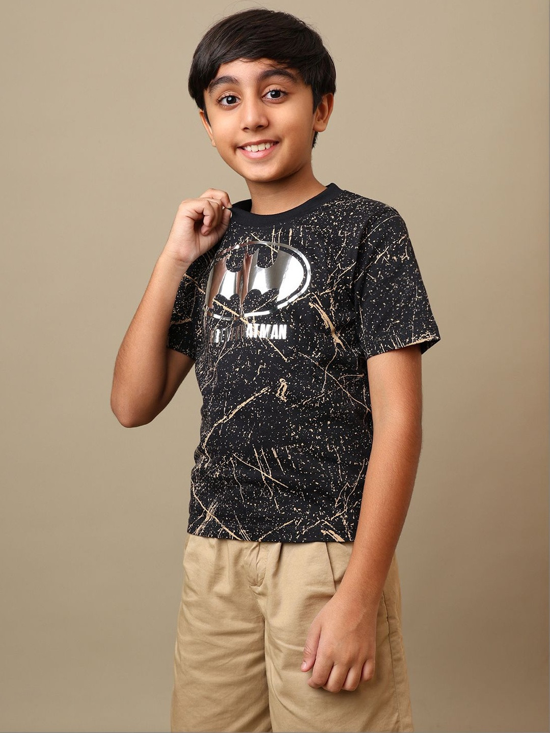 Kids Ville Boys Batman Printed Cotton T-Shirts