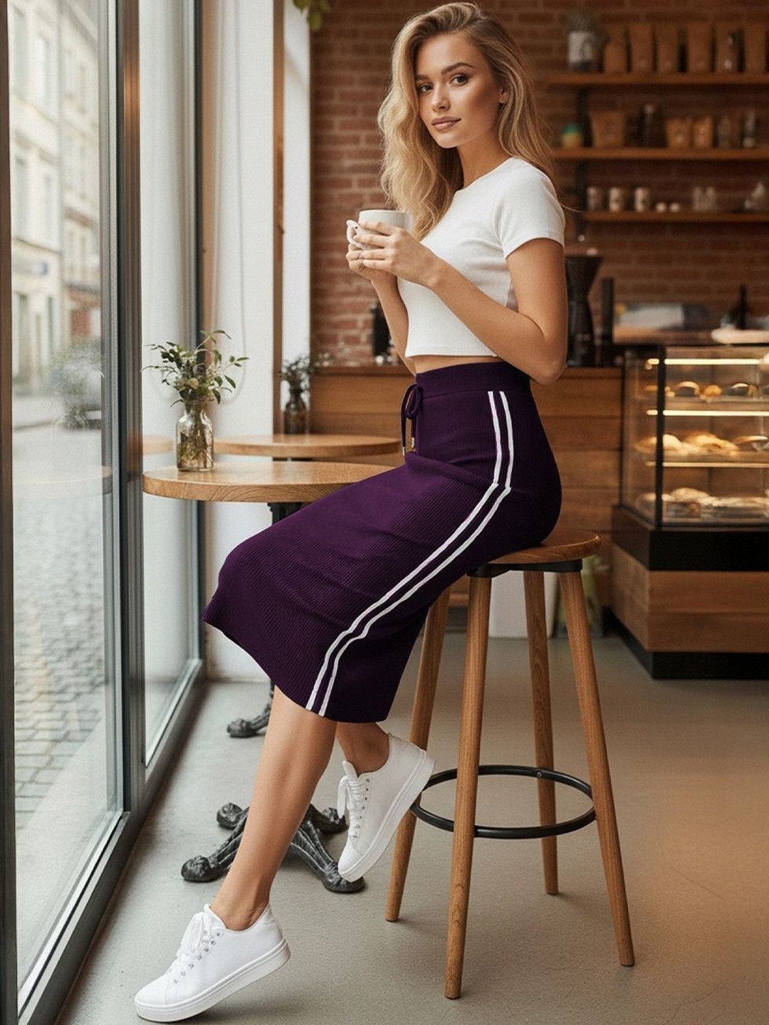 ZYNG Midi Pencil Skirts
