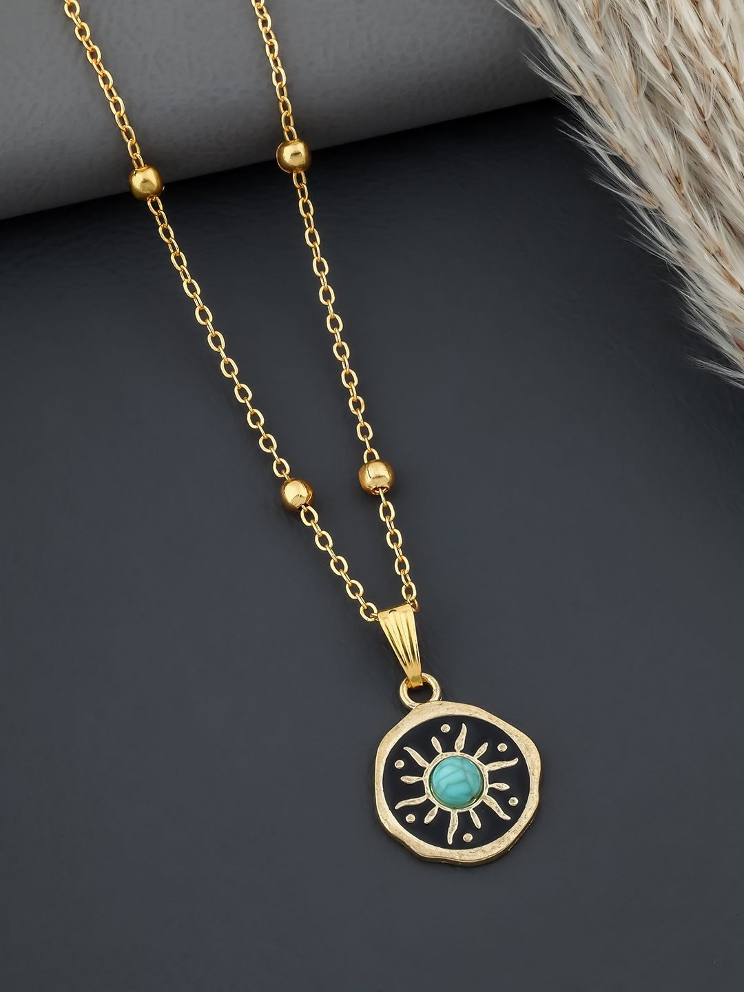 SZN Brass Gold-Plated Necklace