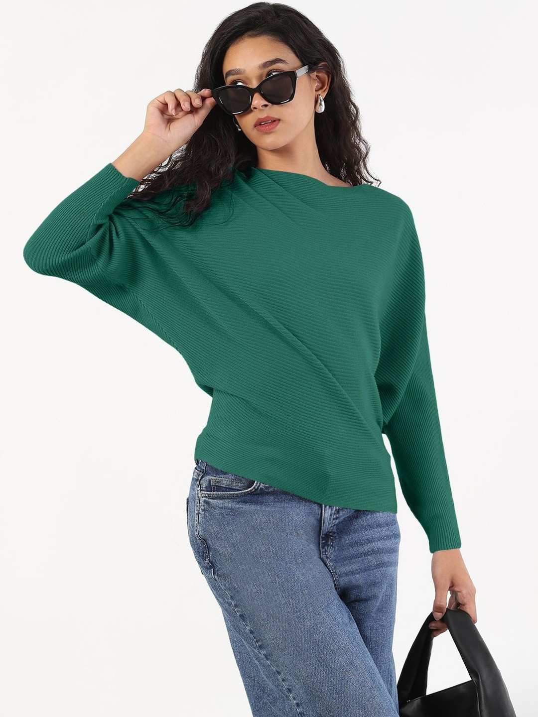 SHOWOFFFF Batwing Sleeve Cotton Top