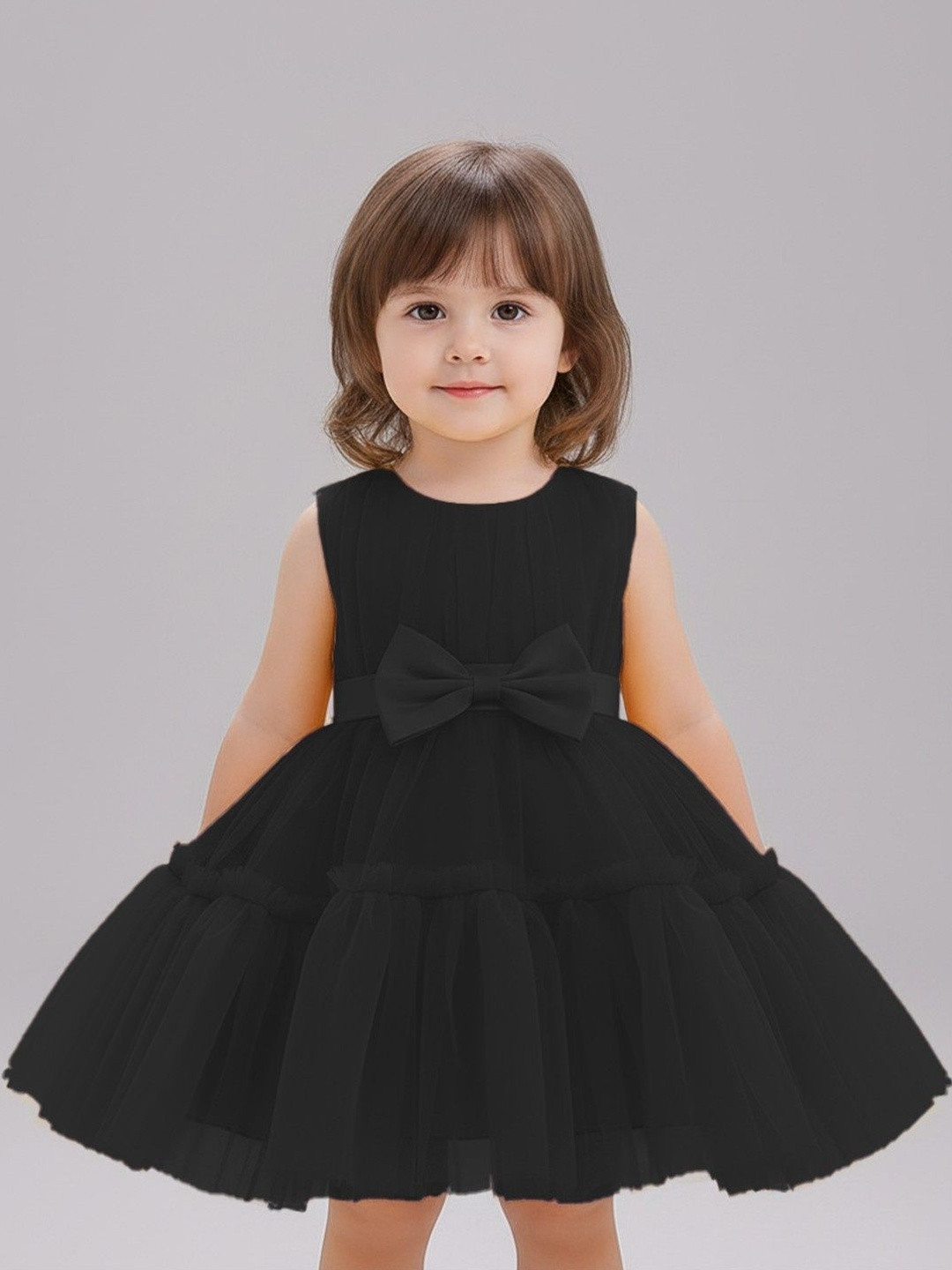 Miss & Chief Net Fit & Flare Dress