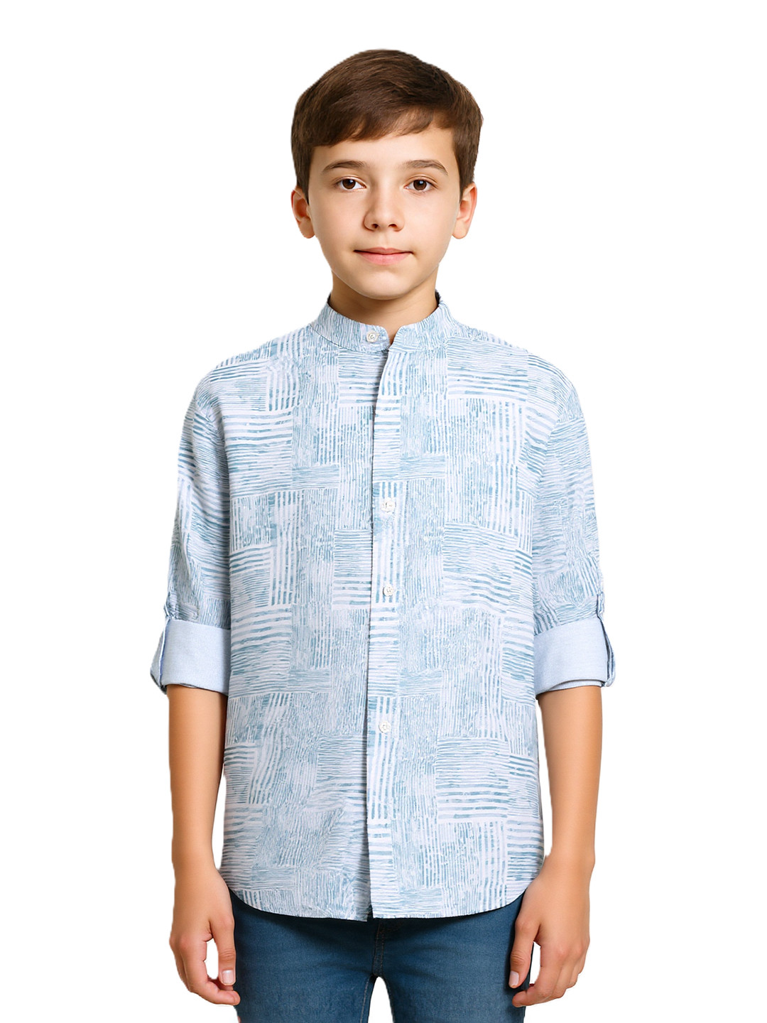 CHARCHIT Boys Comfort Printed Pure Cotton Casual Shirt