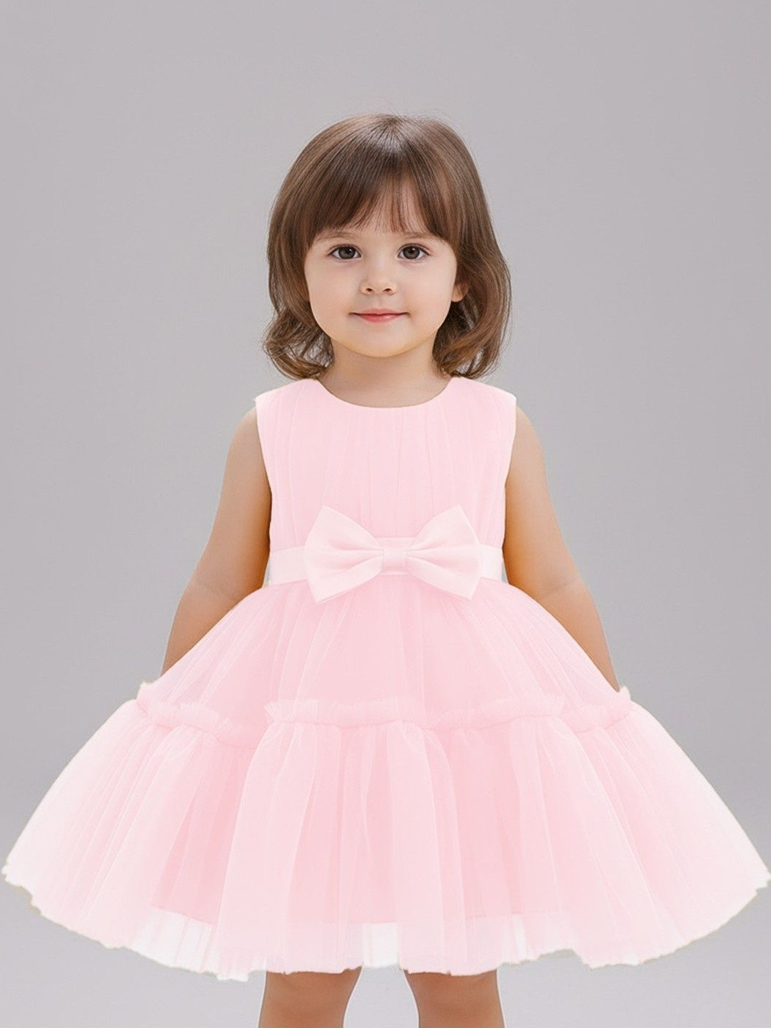 Miss & Chief Net Fit & Flare Dress