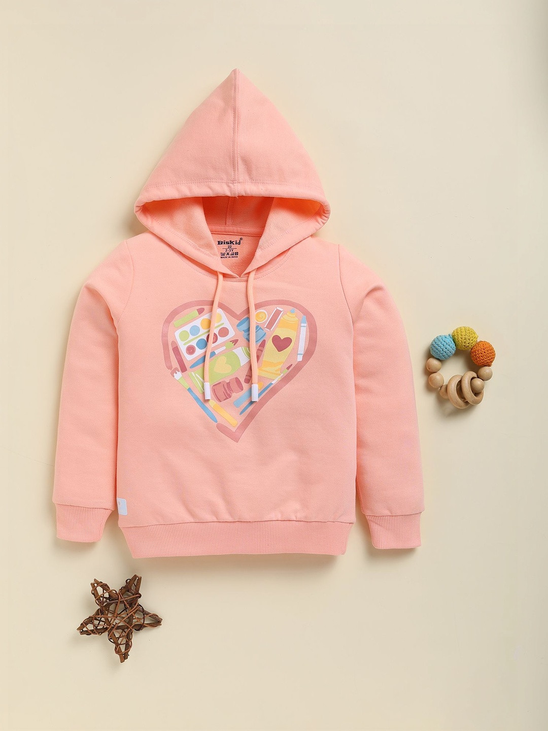 Biskid Girls Text Printed Full Sleeve Sweatshirt