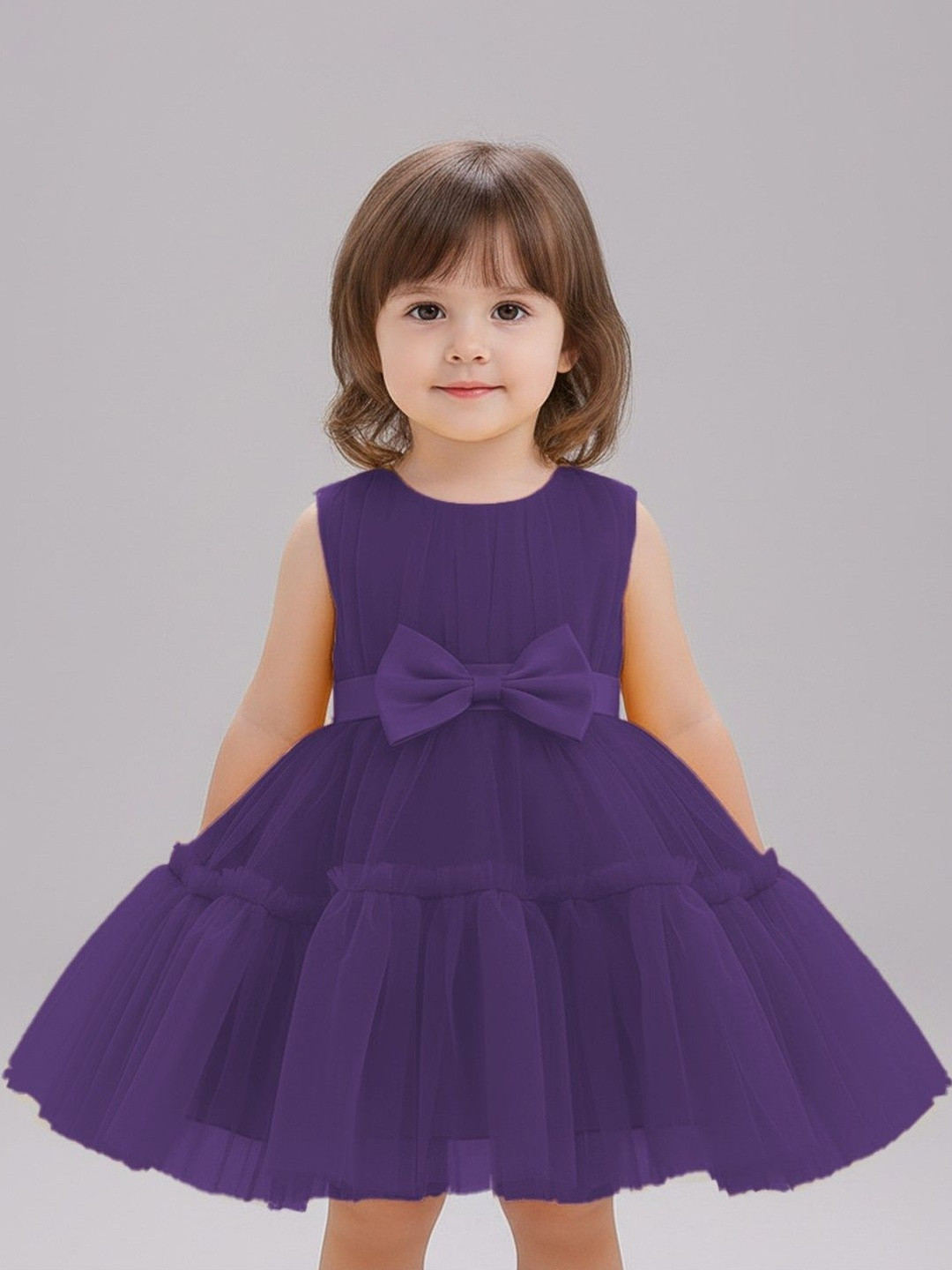 Miss & Chief Net Fit & Flare Dress
