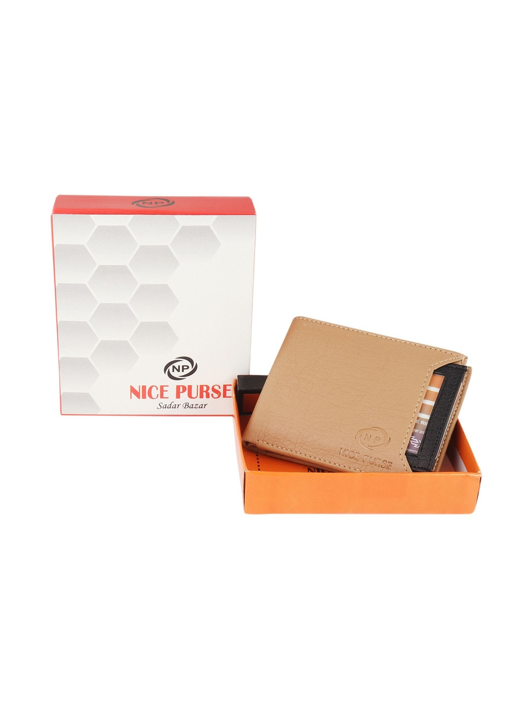 NICE PURSE Men PU Two Fold Wallet