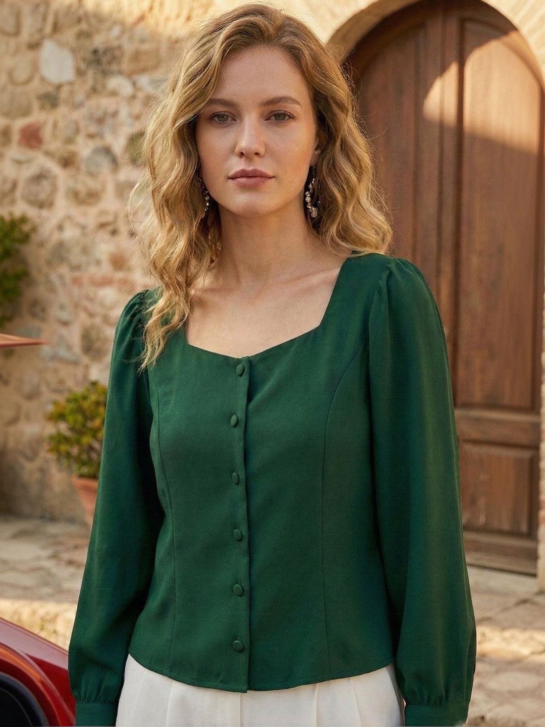 ZYNG Puff Sleeve Top