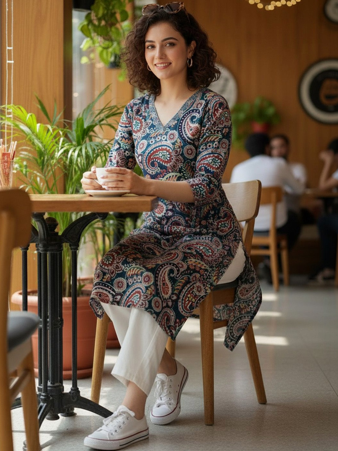 Varanga Women Paisley Printed Kurta