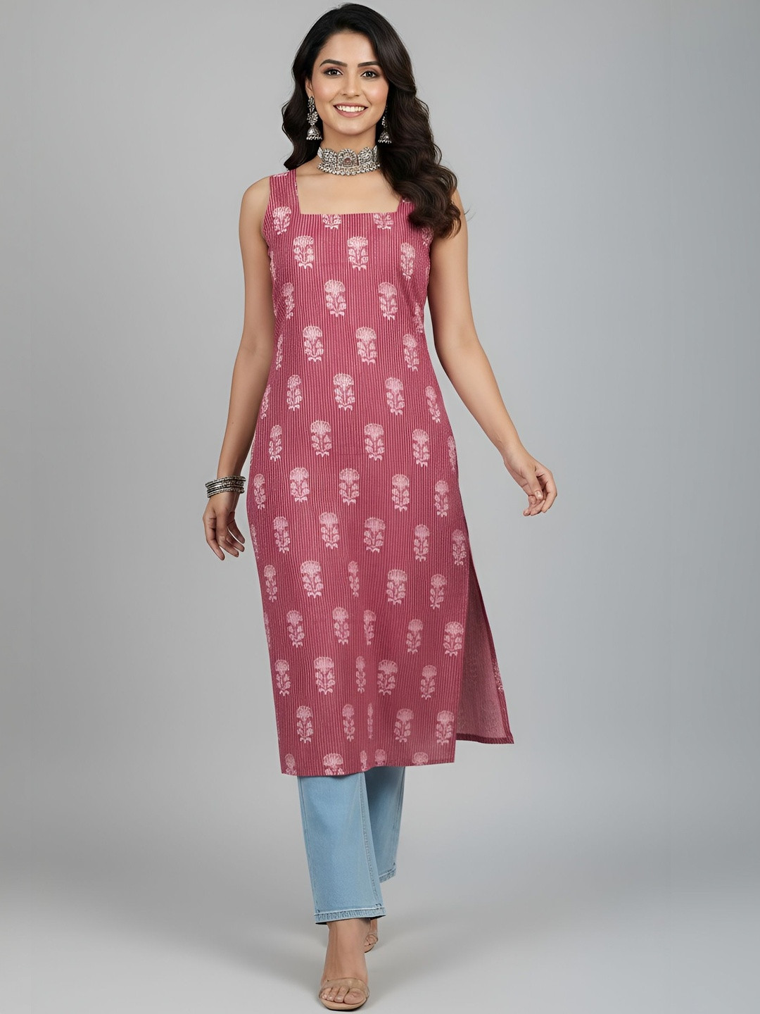Nayo Women Ethnic Motifs Printed Indie Prints Kurta