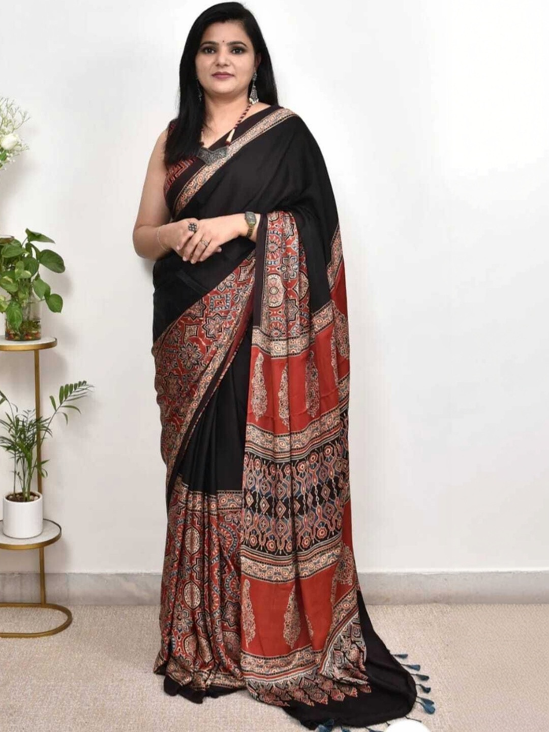 RegalDrapes Satin Saree