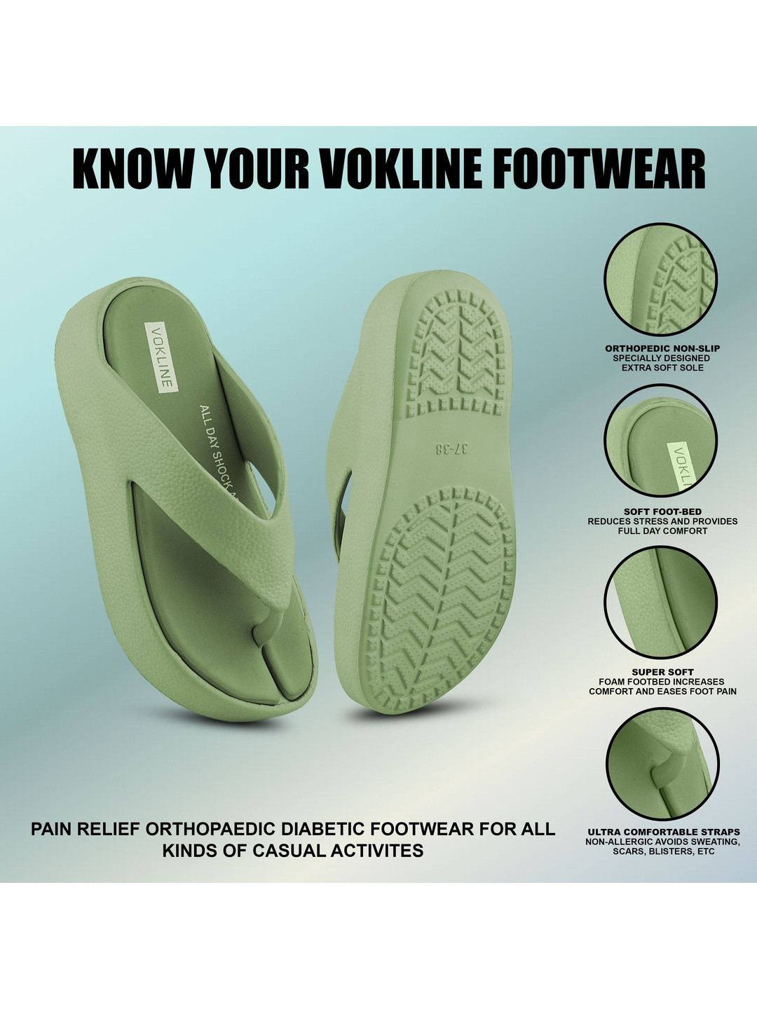 VOKLINE Women Thong Flip-Flops