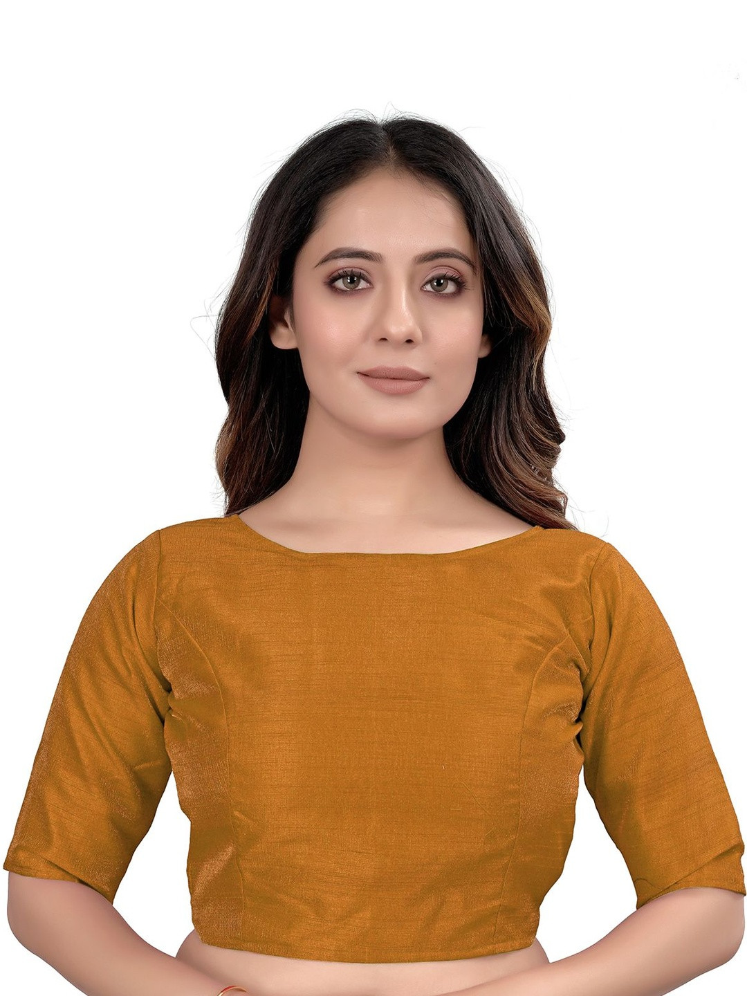 Nigel Designer Silk Boat Neck Saree Blouse