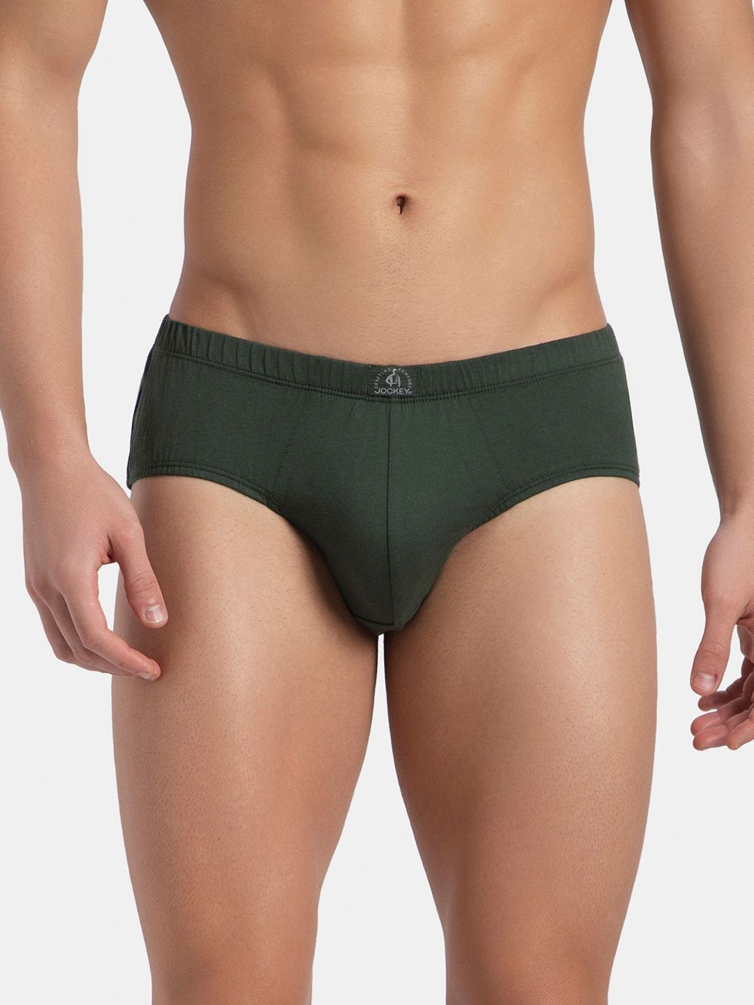 Jockey Combed Cotton Brief With Ultrasoft Concealed Waistband-8035