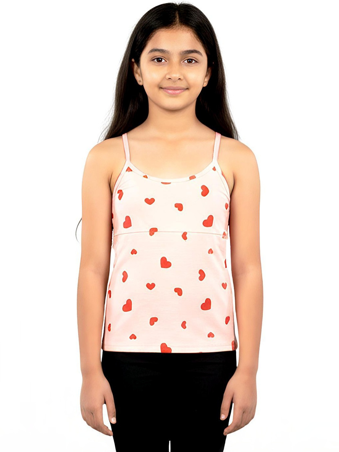 mackly Girls Printed Cotton Padded Camisole