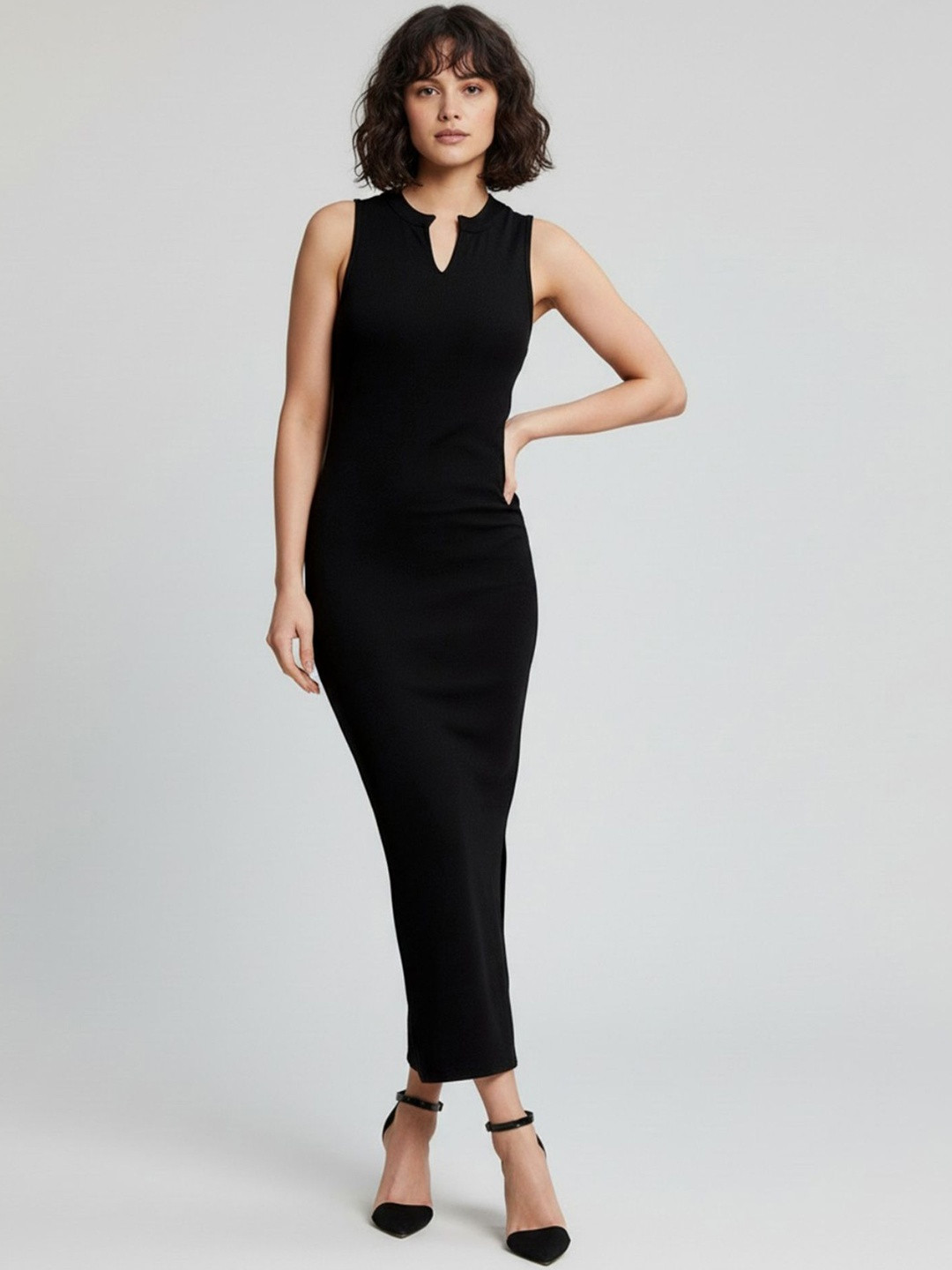 glitchez Bodycon Maxi Dress