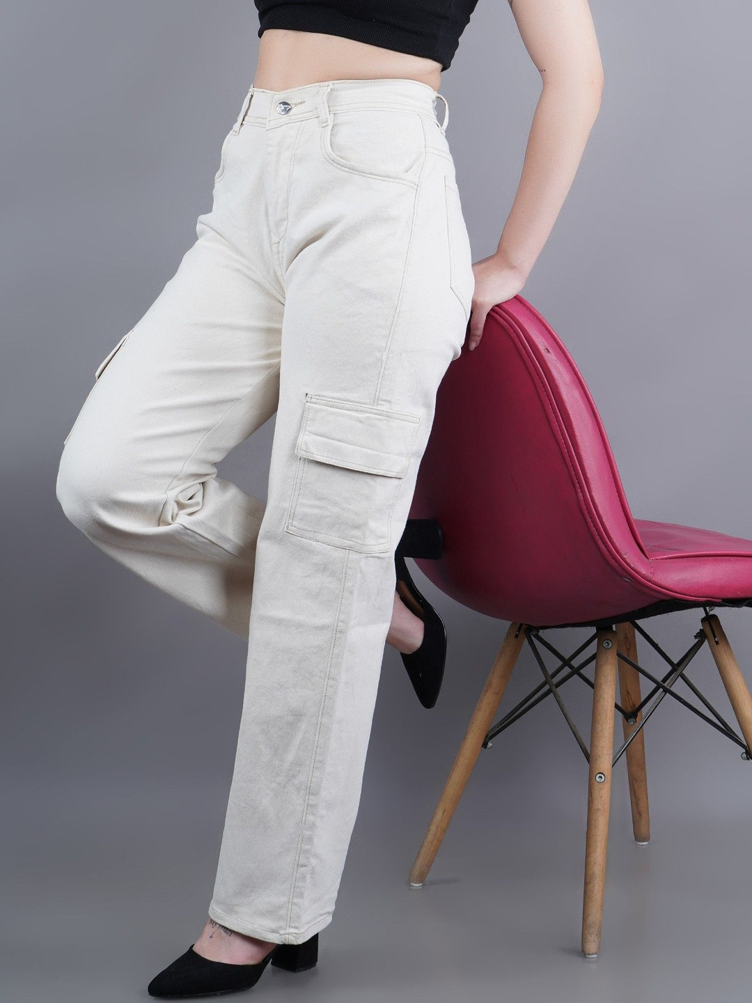 COMFITS Women Classic Jogger Mid-Rise Stretchable Jeans