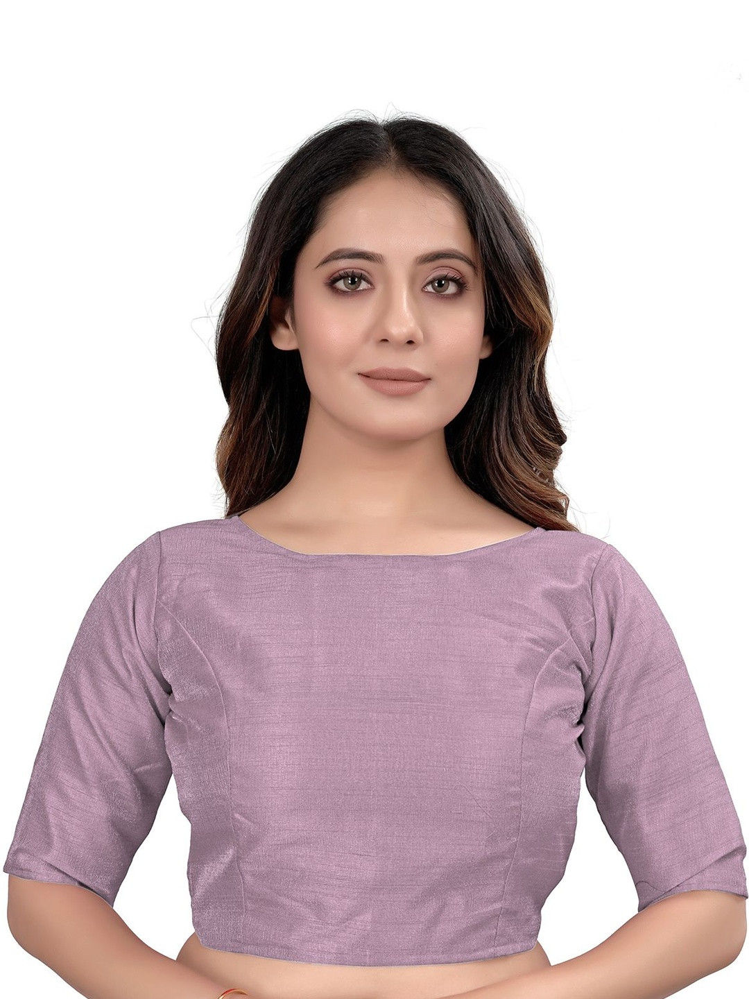 Nigel Designer Silk Boat Neck Saree Blouse