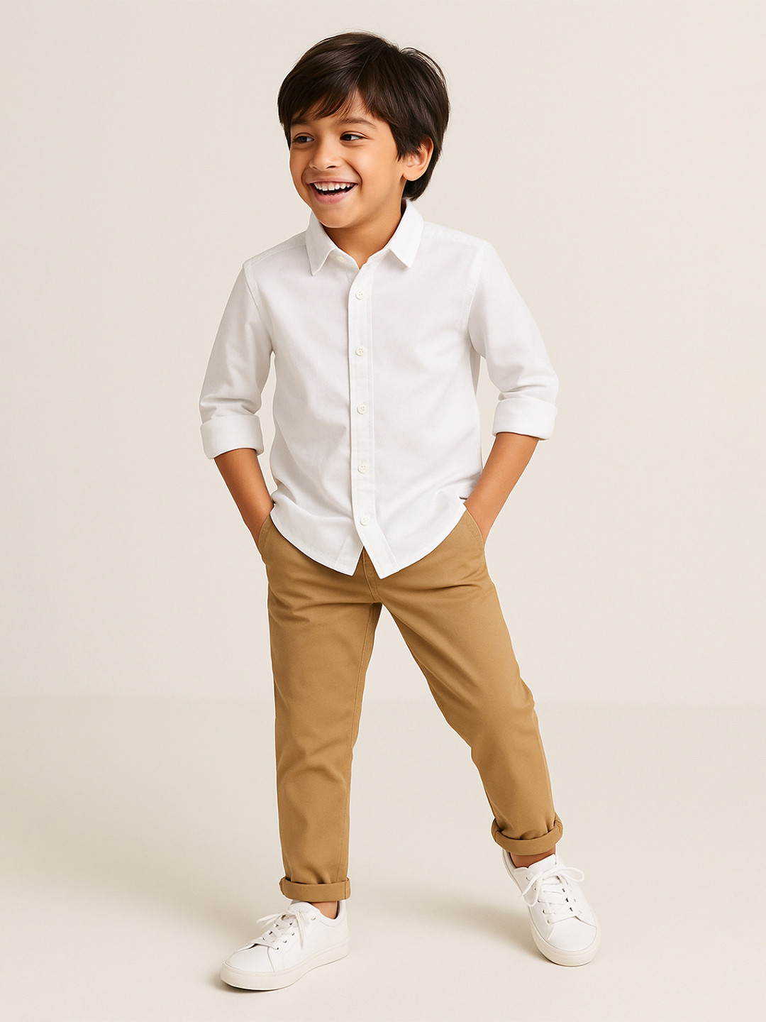 TALES & STORIES Boys White Casual Shirt