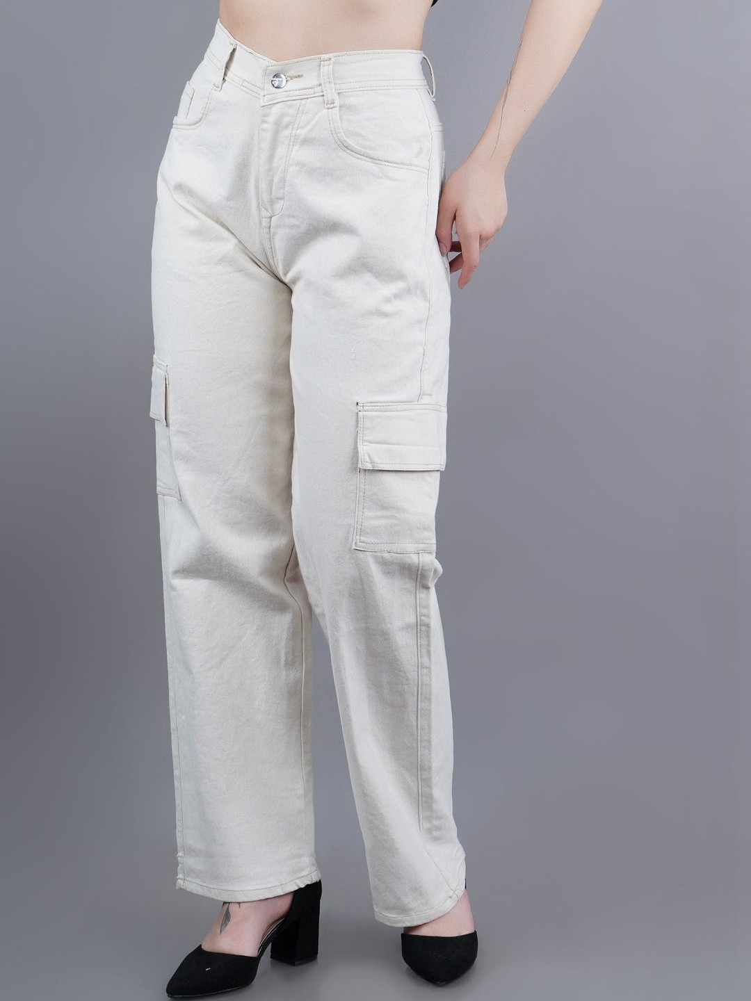 COMFITS Women Classic Relaxed Fit Mid-Rise Stretchable Jeans
