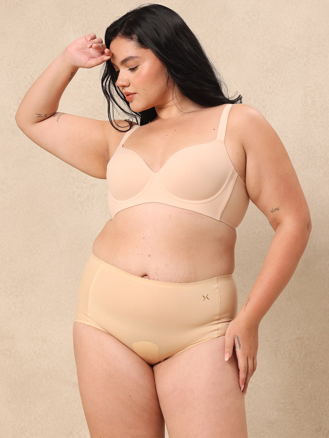 Krvvy Women Seamless Mid Rise Boyshort Underwear