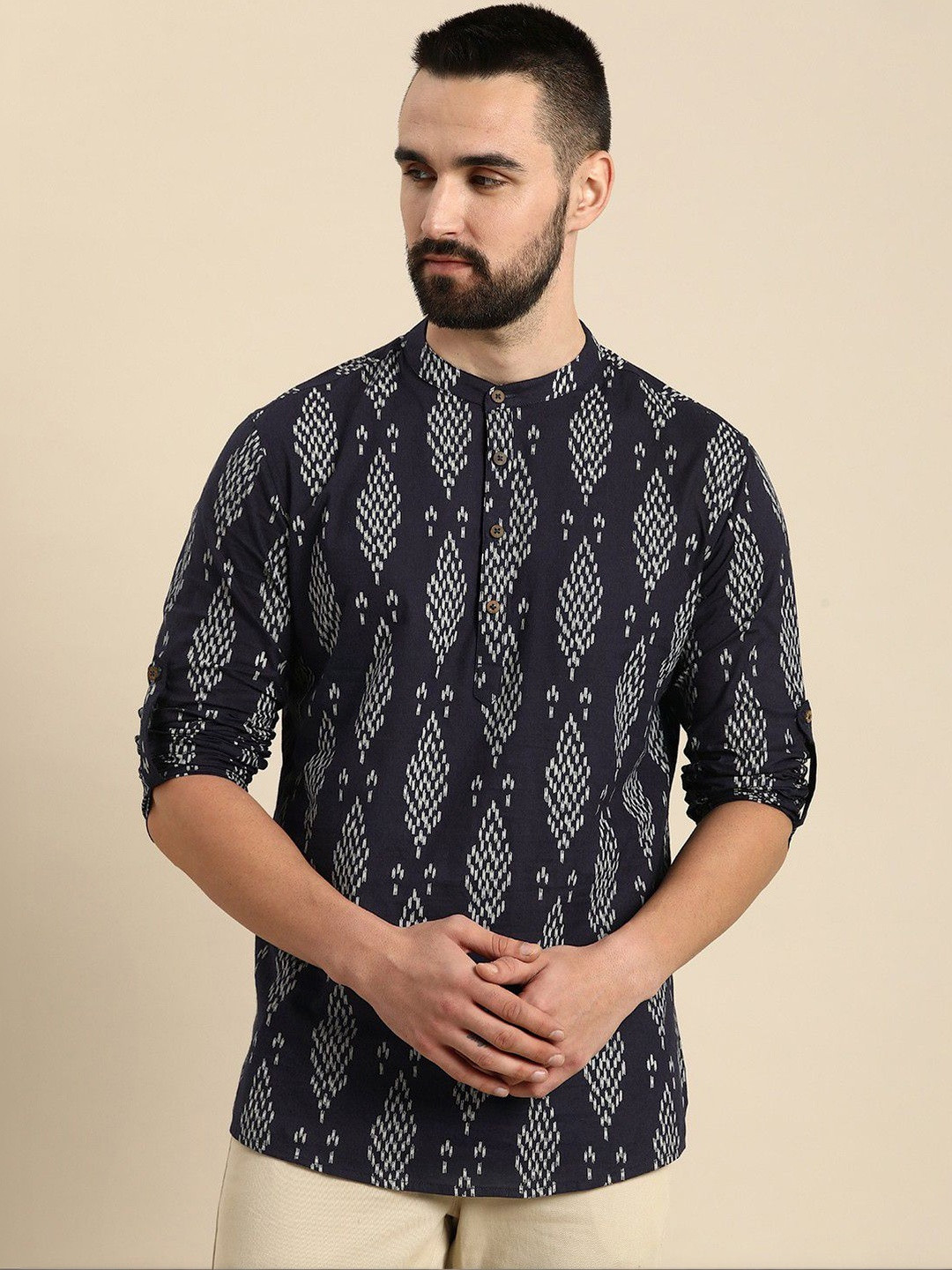 ZELINCO Men Ethnic Motifs Printed Indie Prints Kurta