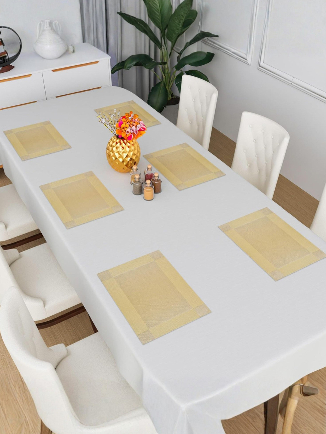 Kuber Industries 6 Pieces Rectangular Table Placemats