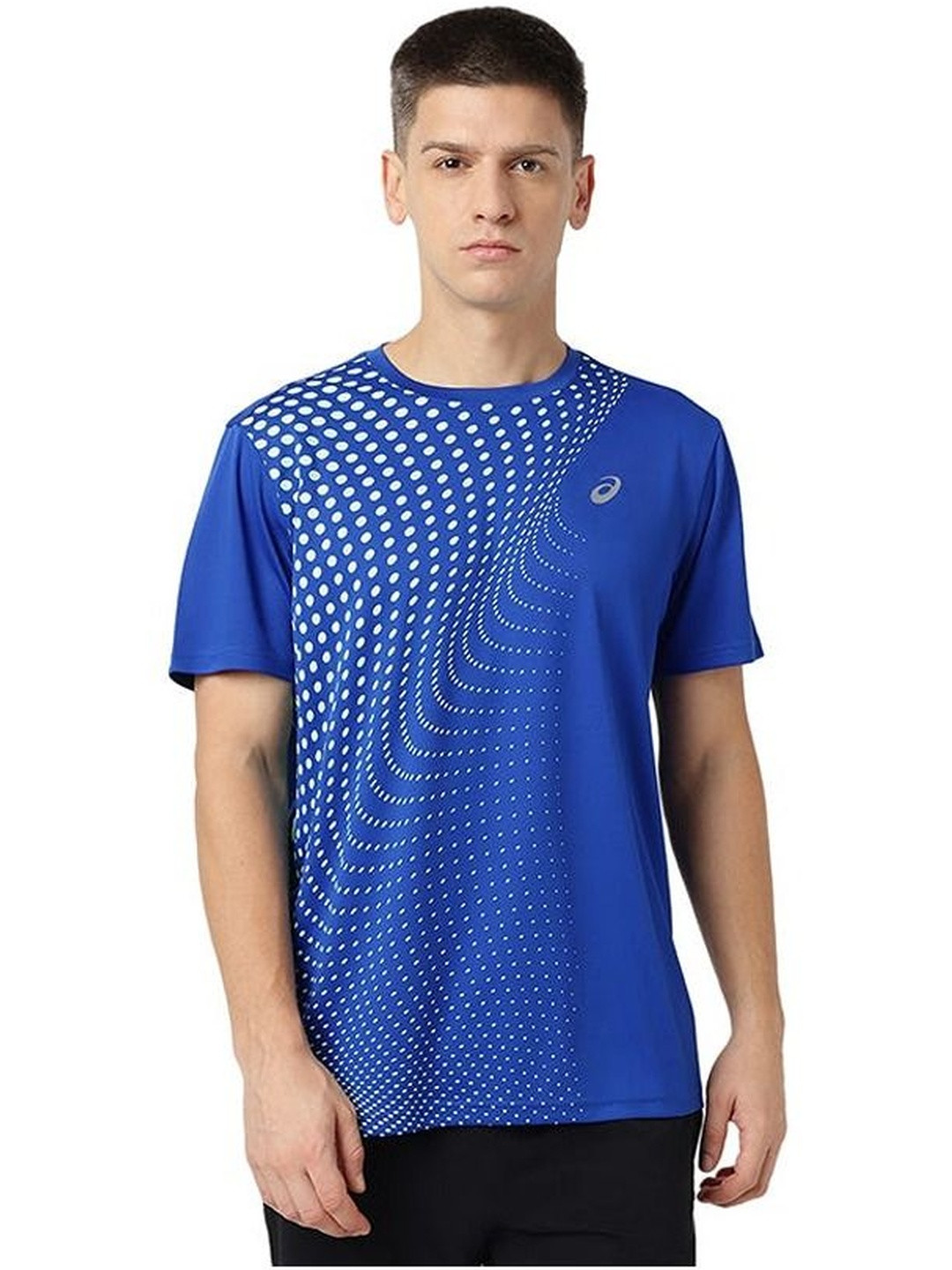 ASICS Contrast Fade Printed Round Neck T-shirt