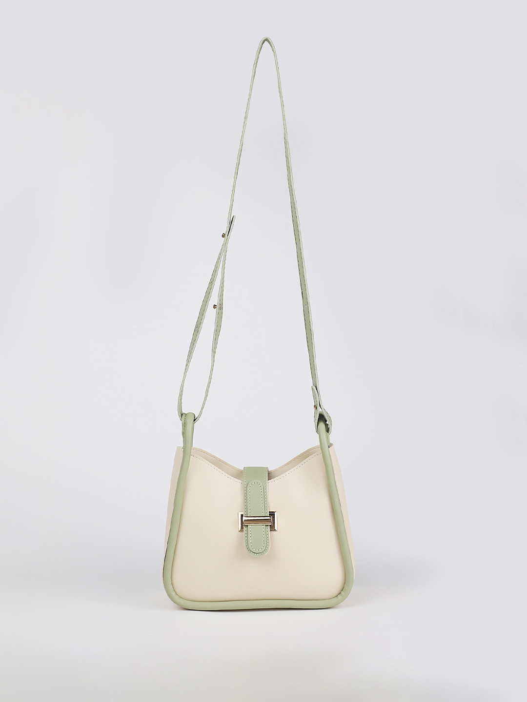 LULU & SKY Textured PU Bucket Handheld Bag