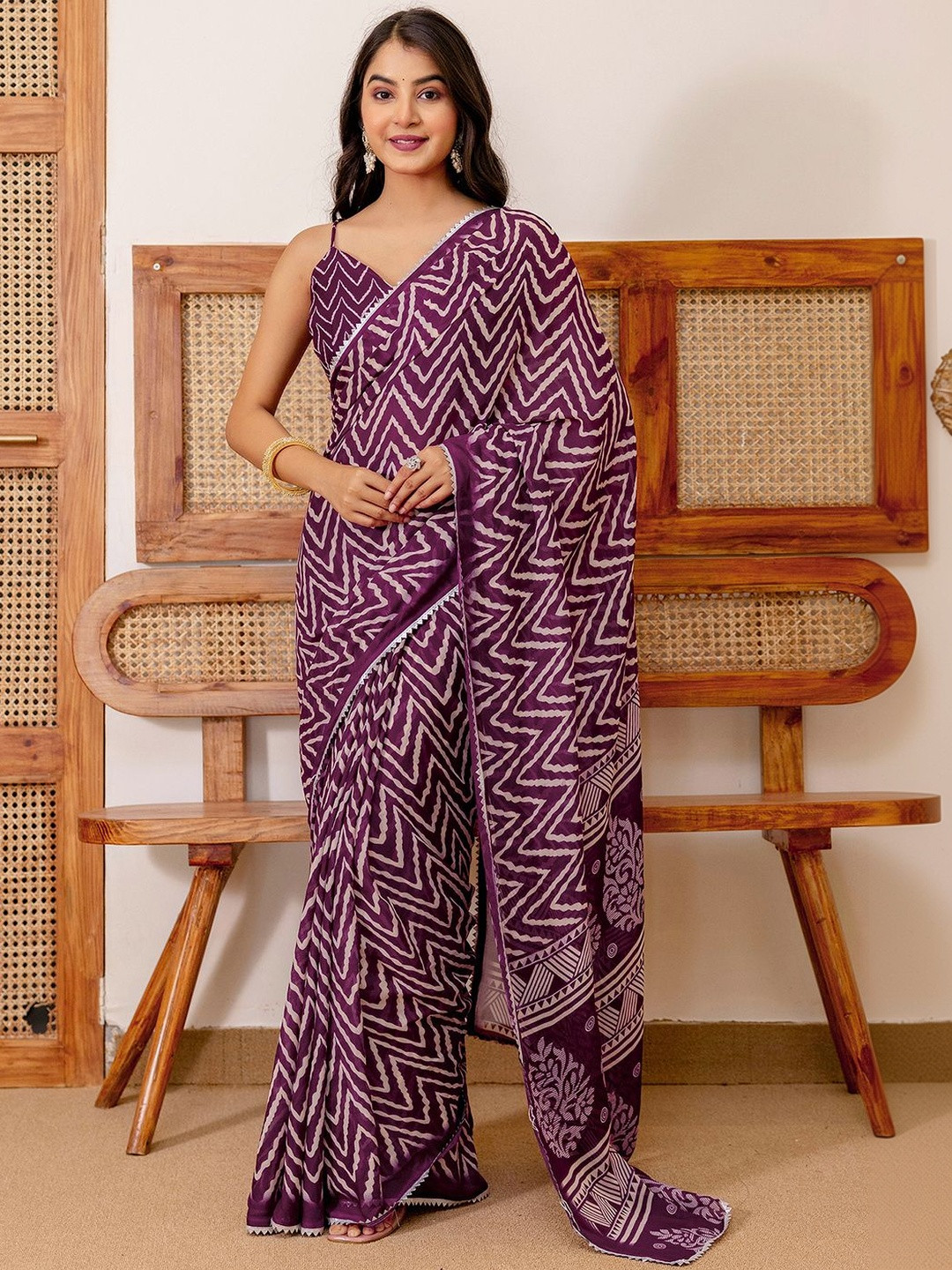 SANISA Poly Georgette Saree
