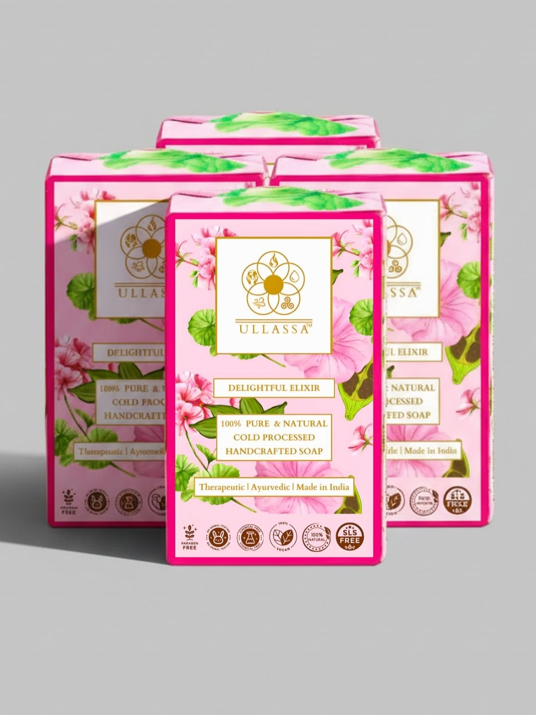 ULLASSA Set Of 4 Tan Removal Soap- 101 g Each