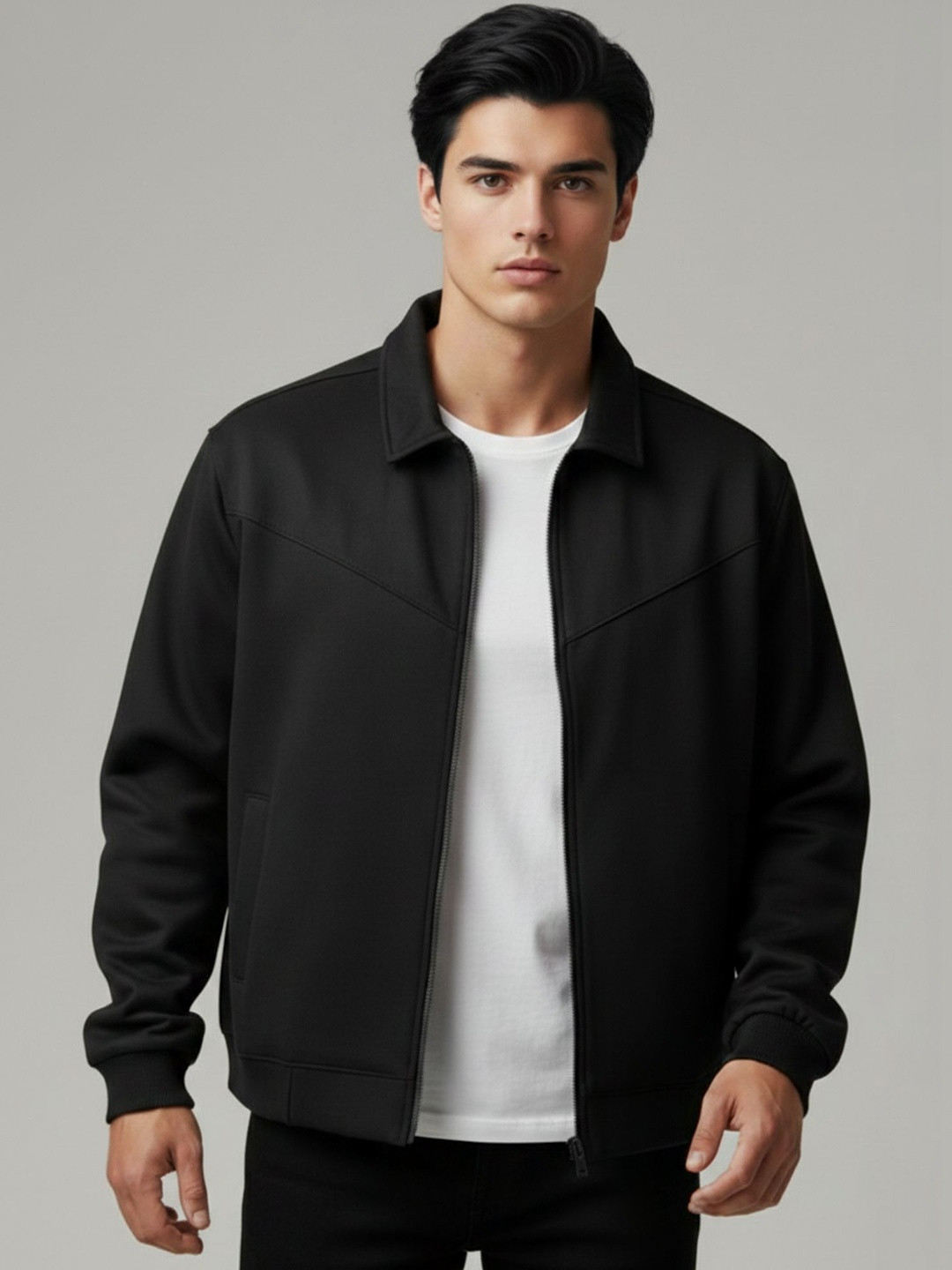 Maniac Men Fleece Bomber Jacket