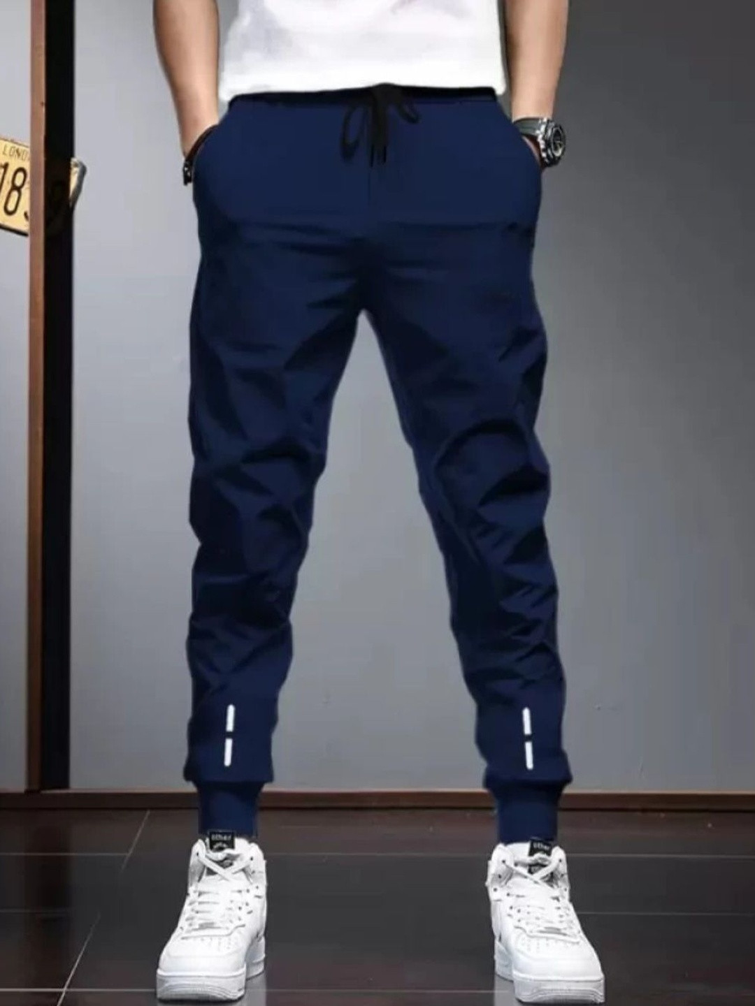 Riksaw Men Mid Rise Track Pants