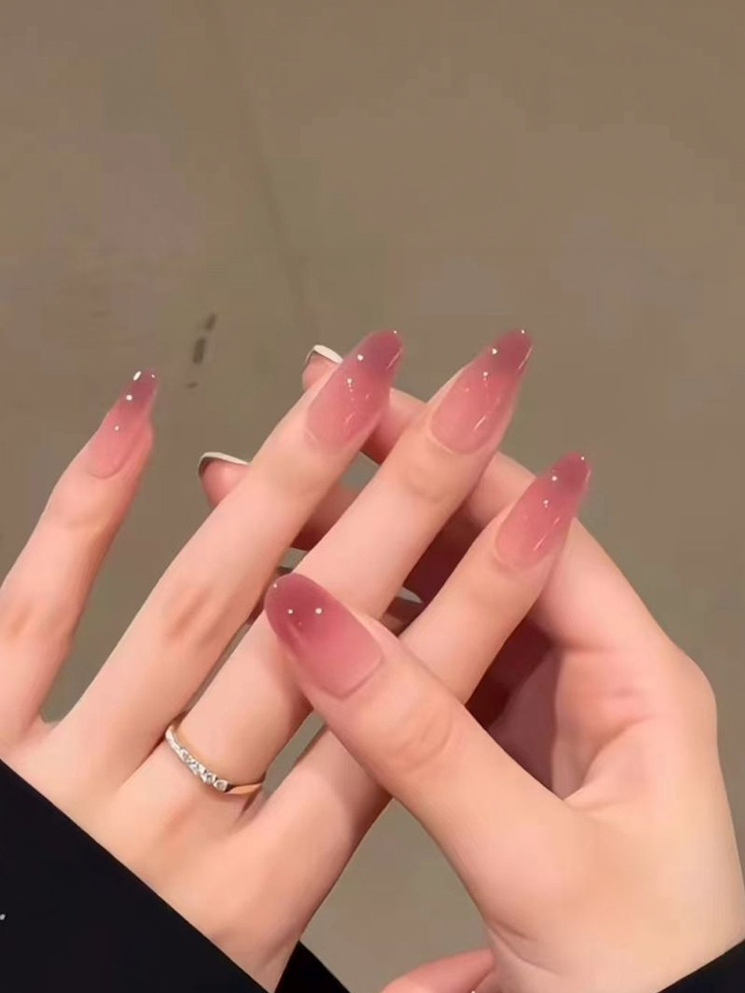 SLAY ON Nails Set Of 24 Long Lasting Ultra Gloss Press On Nails - Pink Jelly Ombre