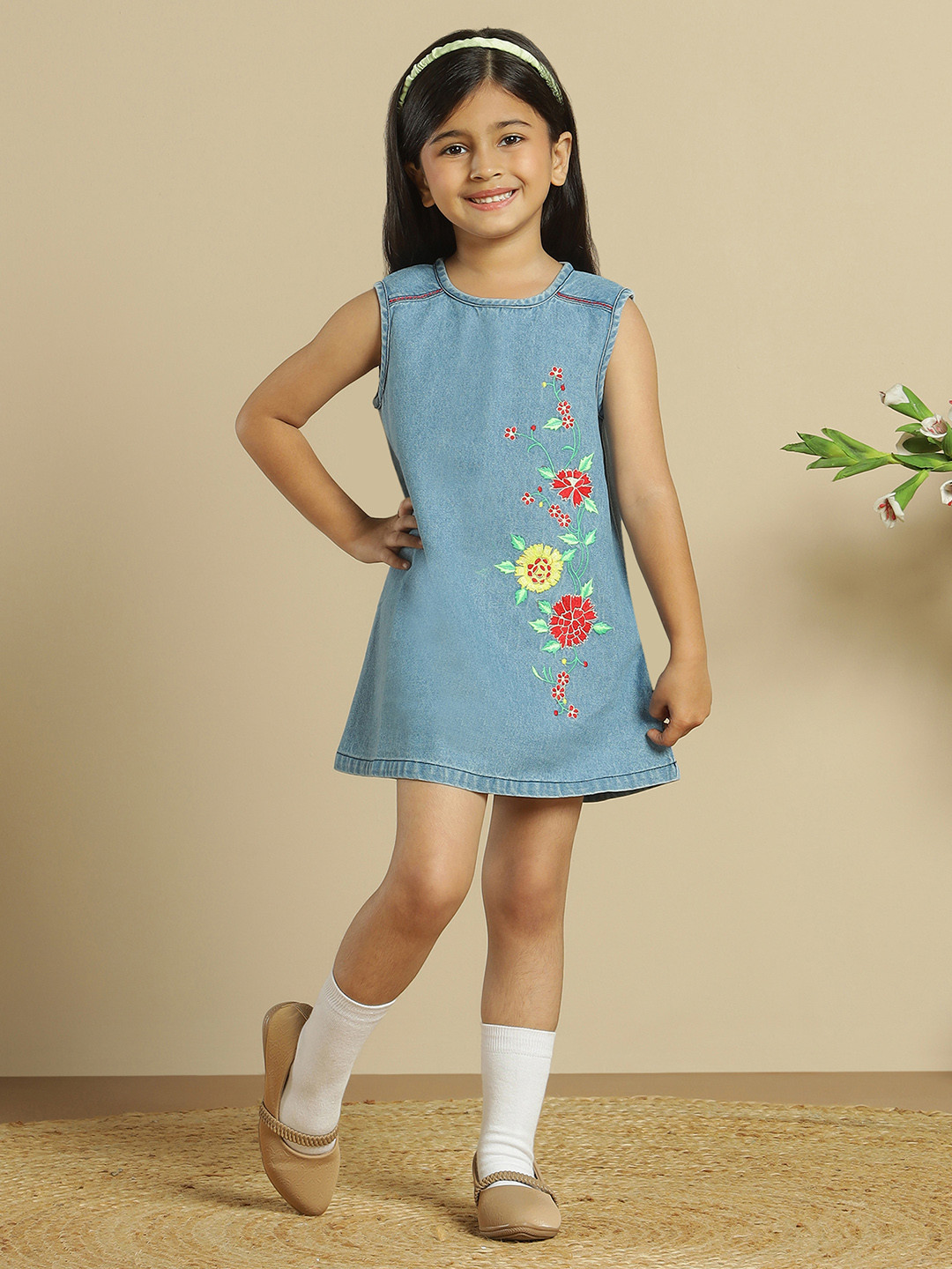 Miyo Blue A-Line Dress