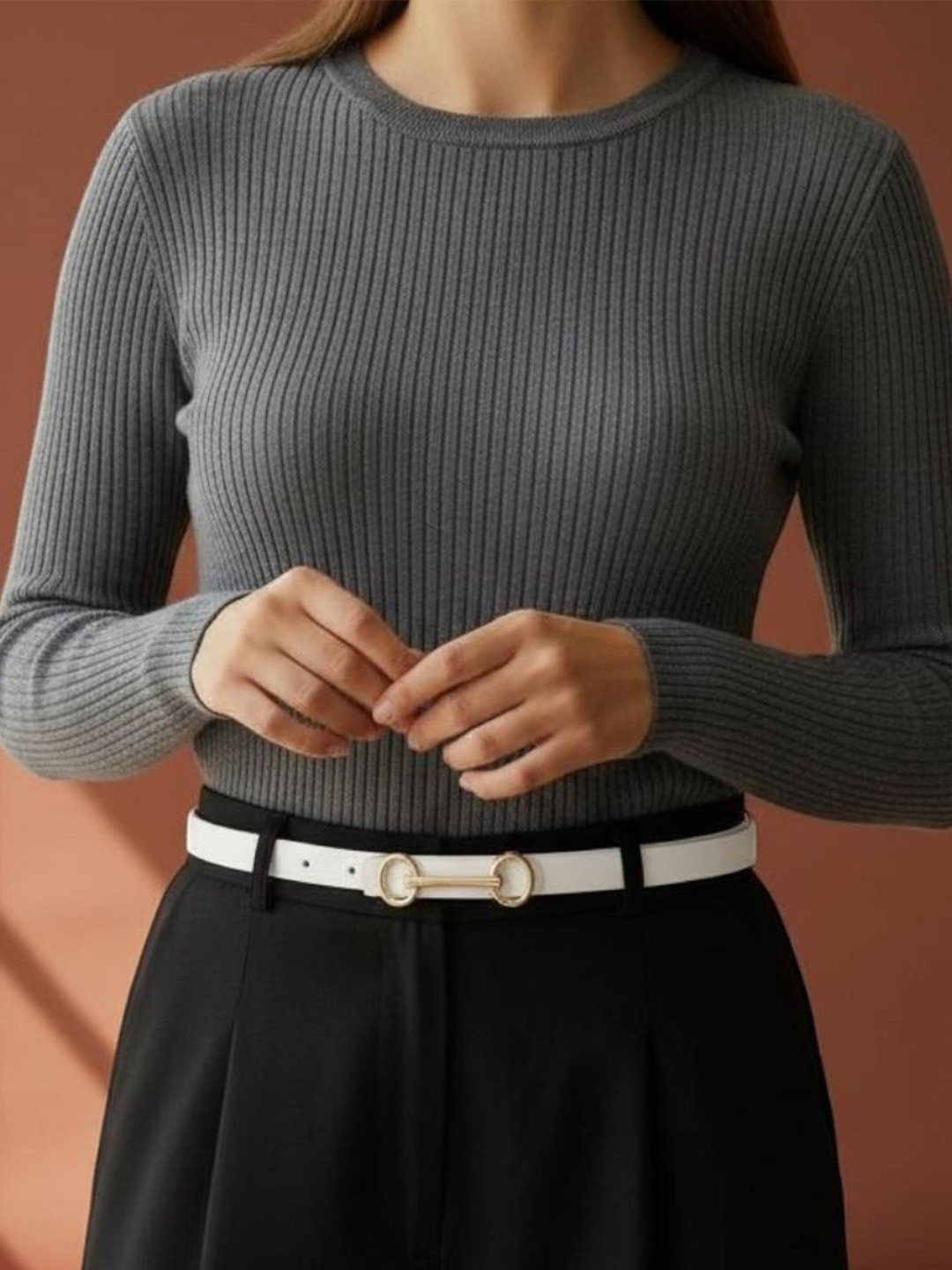 CRUSSET Women Slim Casual Belt