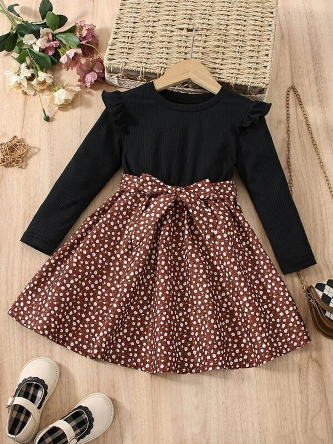 DHARMIKAAY TRENDZ Floral Print Fit & Flare Dress