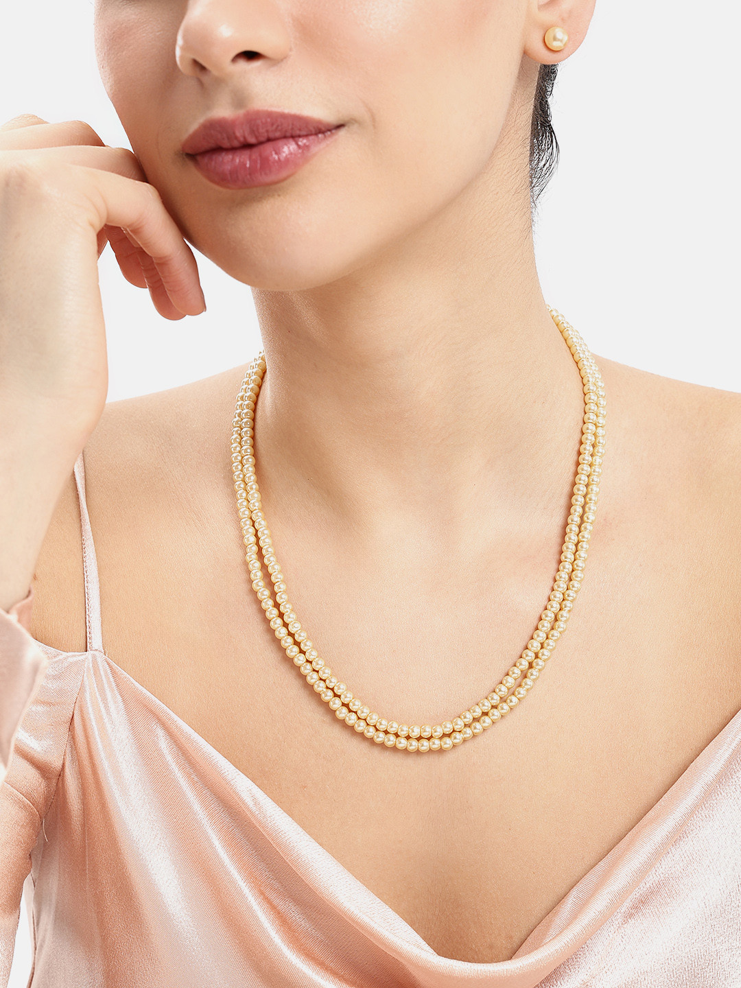 Estele 2 Layered Beaded Jewellery Set